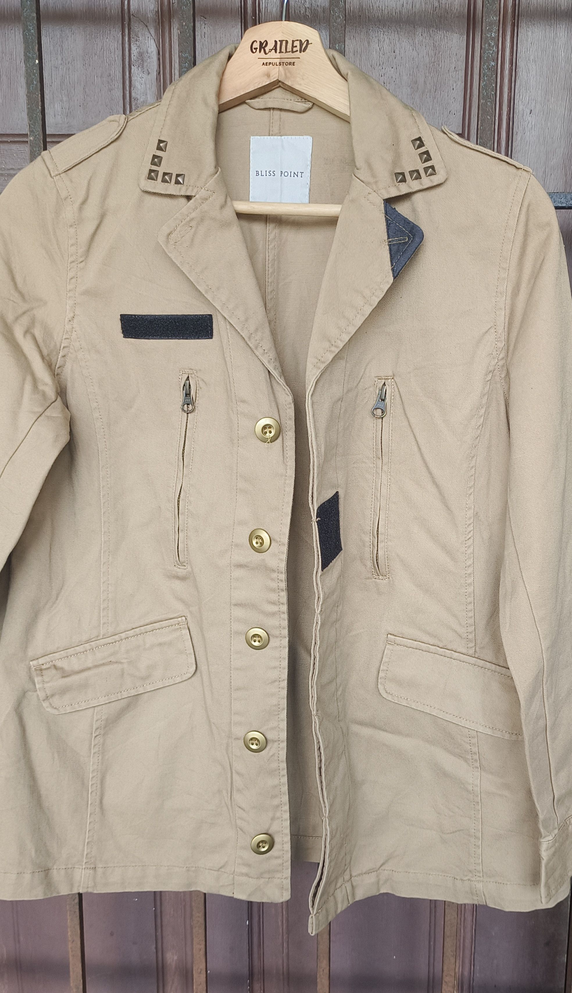 Japanese Brand Vintage🔥 Bliss Point Military Spark Button Jacket Size US S / EU 44-46 / 1 - 7 Thumbnail