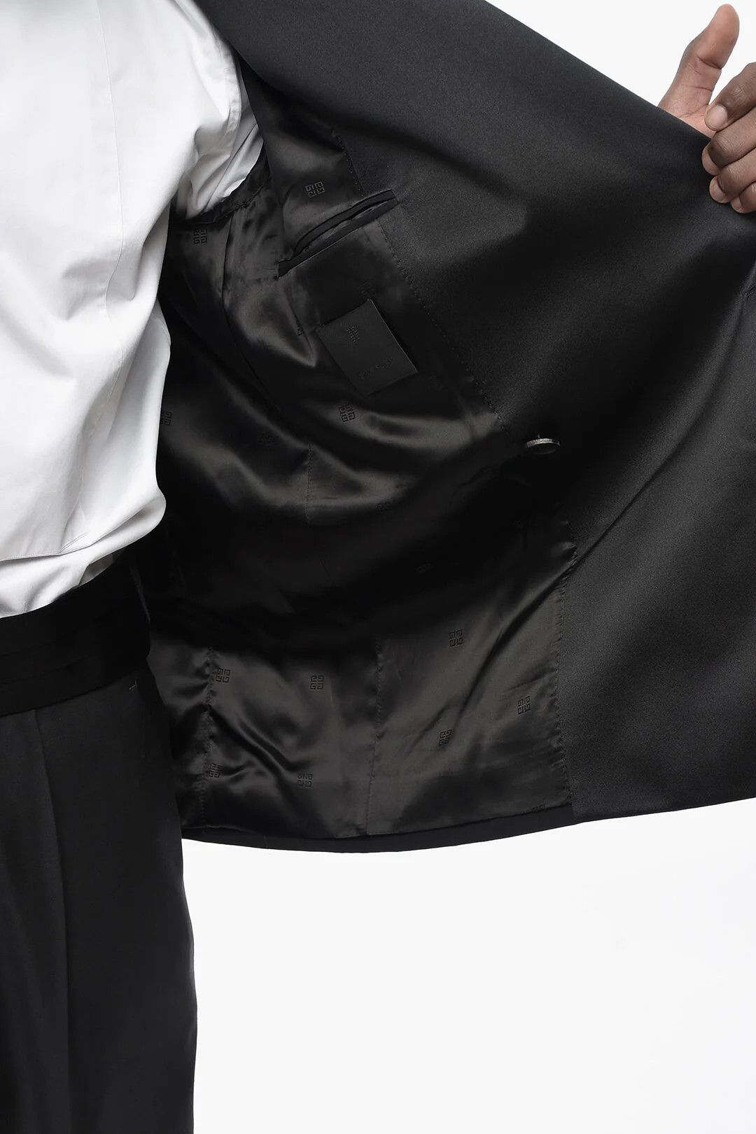 Givenchy og1mm0326 Oversized Double-Breasted Blazerin Black Size US S / EU 44-46 / 1 - 5 Thumbnail