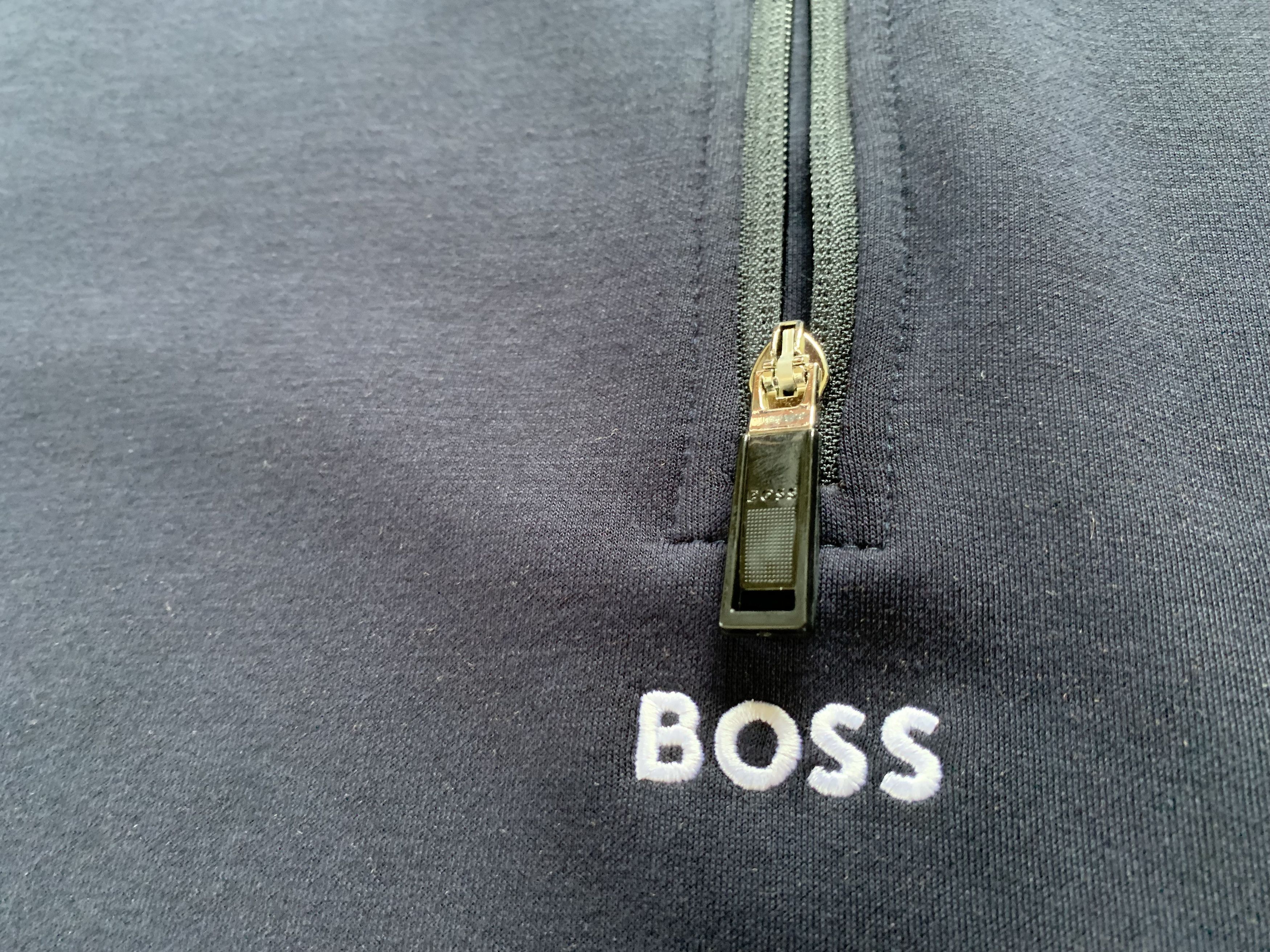 Hugo Boss Hugo Boss Zip-Neck Sweatshirt With Embroidered Logos Size US XL / EU 56 / 4 - 6 Thumbnail