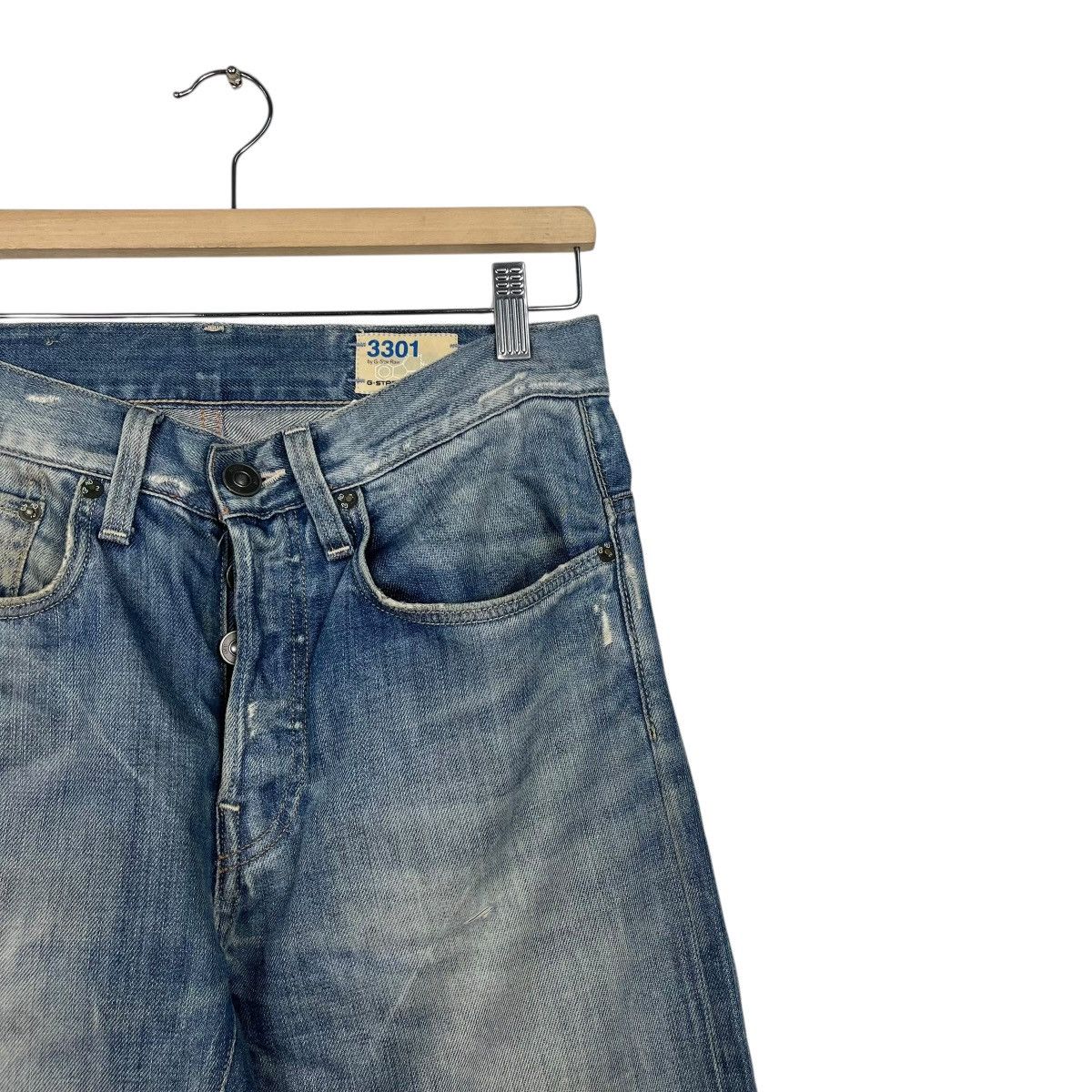 G-Star Vintage G Star Raw Distressed Denim Jeans Size US 30 / EU 46 - 4 Thumbnail