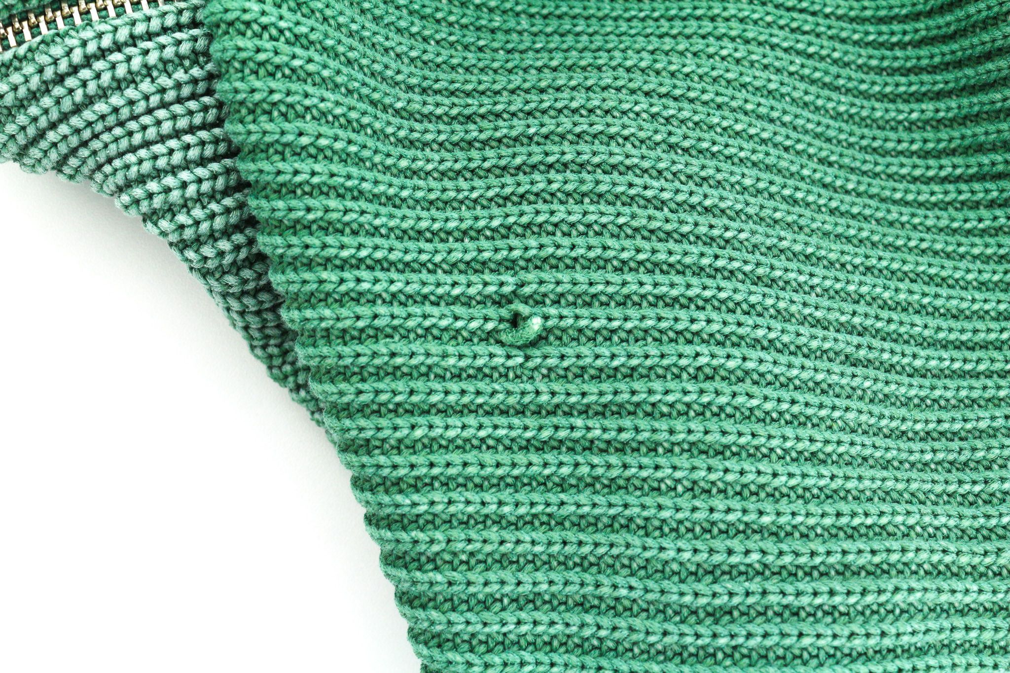 Diesel K-KENTUCKY ZIP L Washed Crew Knit Green Jumper 40133 Size US L / EU 52-54 / 3 - 13 Thumbnail