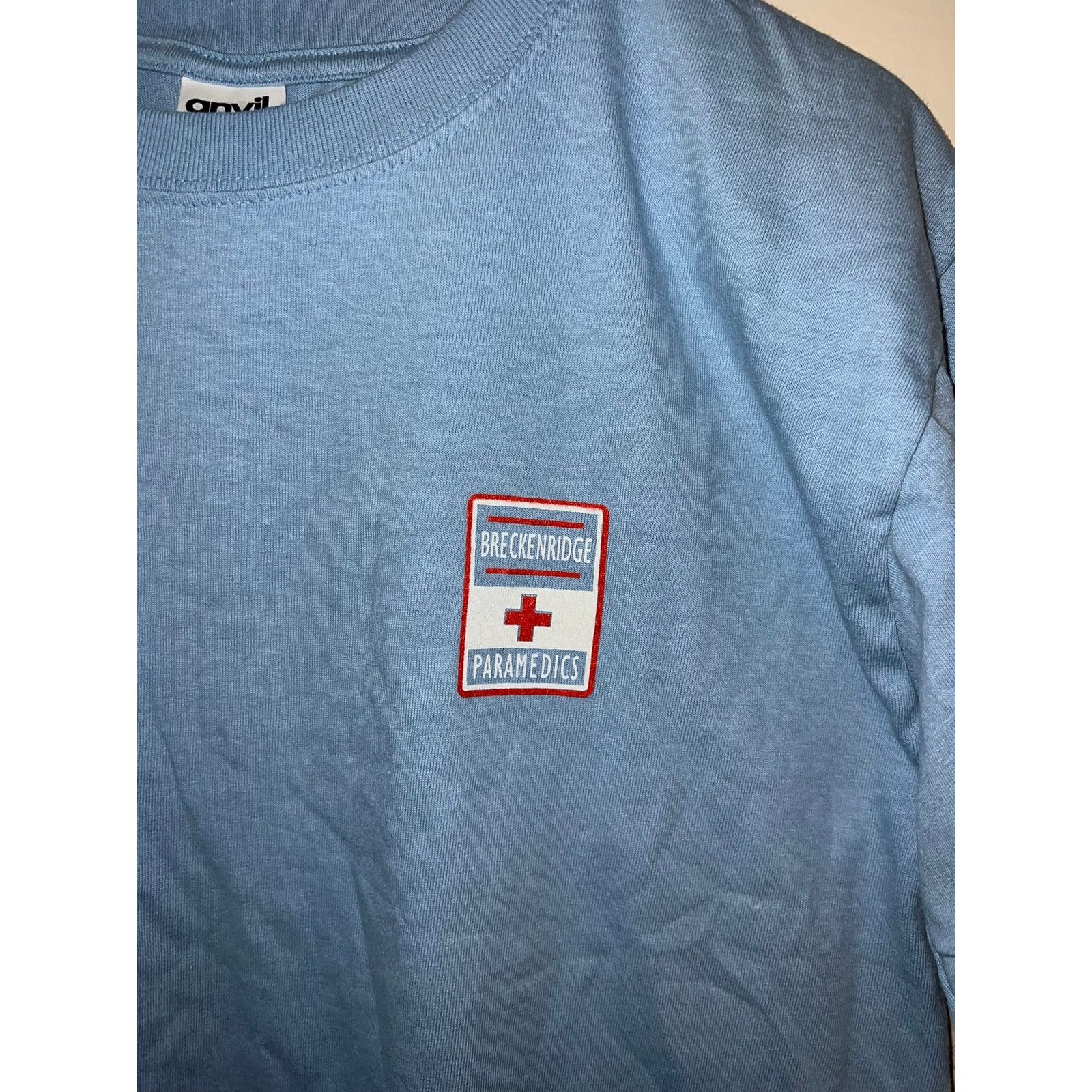 Anvil Vintage Breckenridge Medic Shirt Paramedic Blue Tee 90s HOLE Size US M / EU 48-50 / 2 - 2 Thumbnail