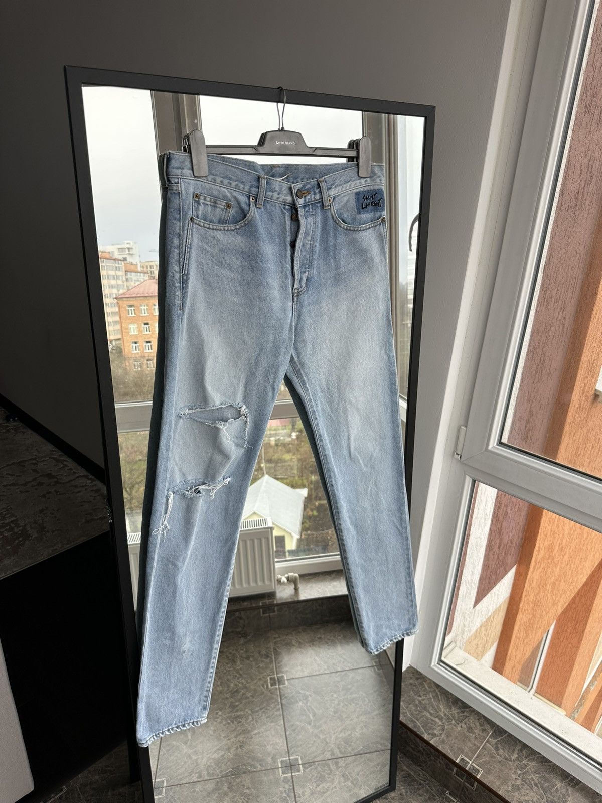 Saint Laurent Paris Saint Laurent Paris Made in Japan Men’s Blue Jeans Sz 31 Size US 31 - 1 Thumbnail