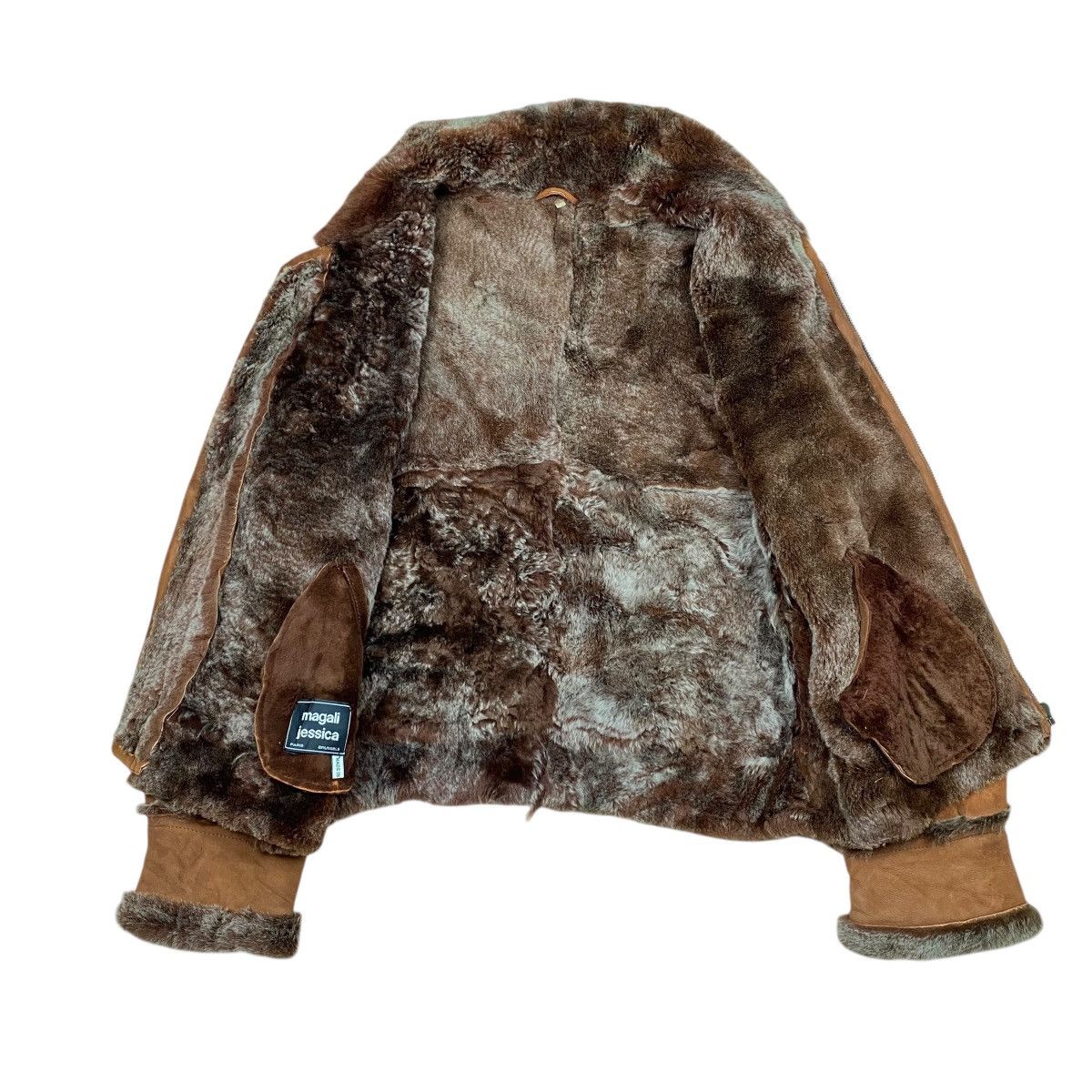If Six Was Nine Magali Jessica Fur Suede Leather Jacket Size US L / EU 52-54 / 3 - 5 Thumbnail