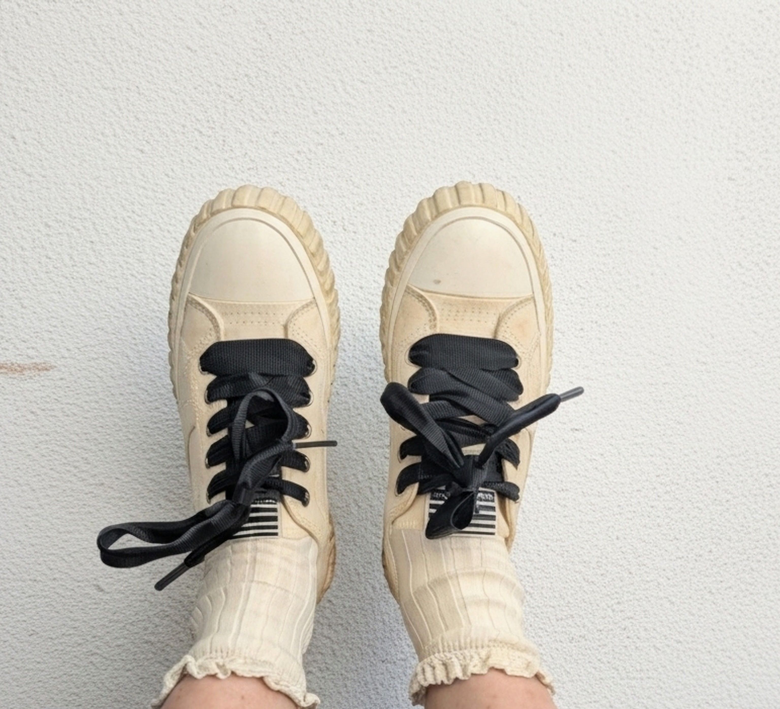 Zimmermann Zimmermann Canvas Ribbon Sneakers Cream Black 37 US 6.5 Size US 7 / IT 37 - 9 Thumbnail
