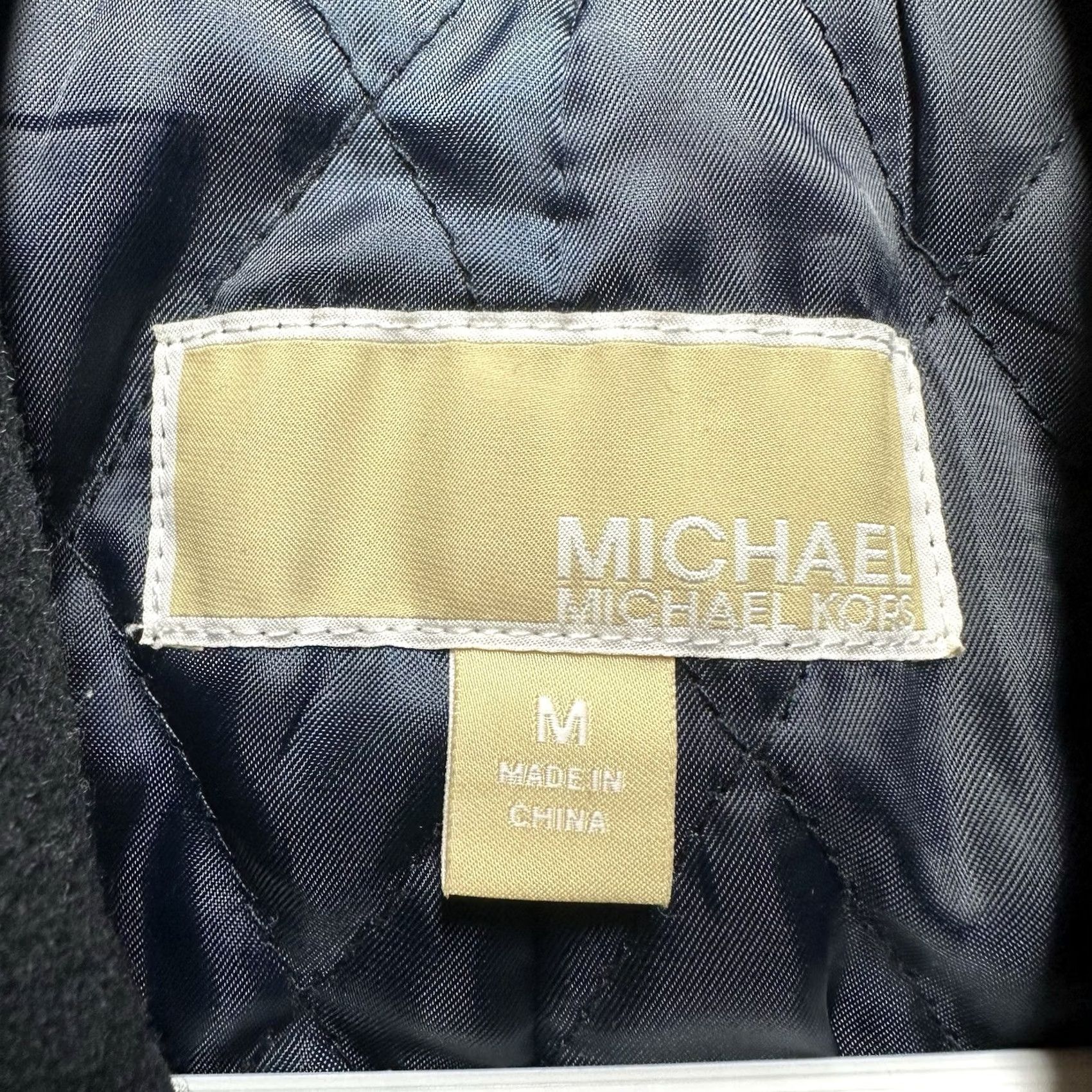 Michael Kors Michael Kors Pea Coat Womens Medium Navy Wool Quilt Lined Double Breasted Navy Blue Coat Womens M Jacket/Coat Regular Fit Size M / US 6-8 / IT 42-44 - 4 Thumbnail