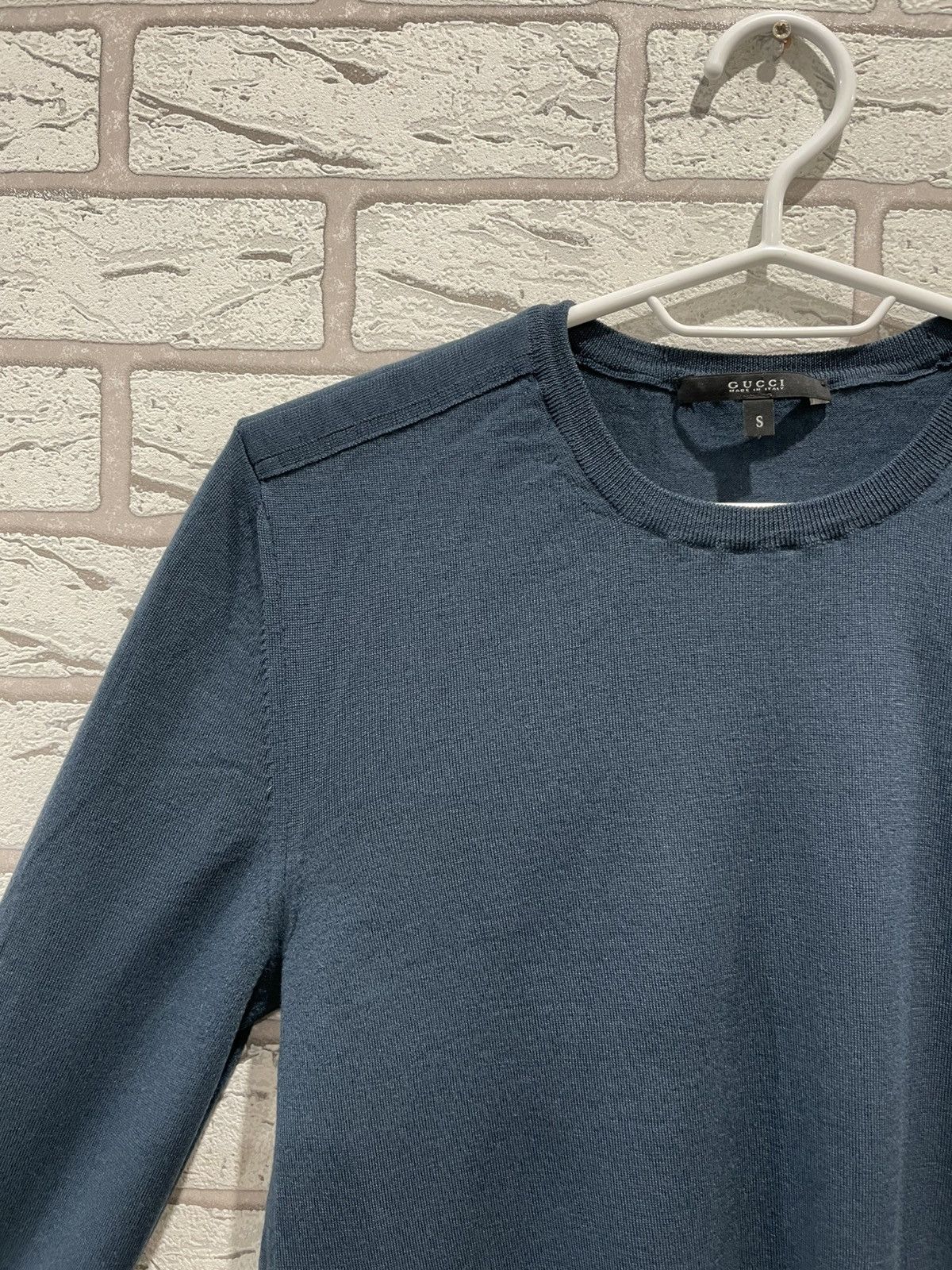 Gucci × Vintage Gucci Vintage Wool knited Sweater Small logo Made in Italy Size S / US 4 / IT 40 - 10 Thumbnail