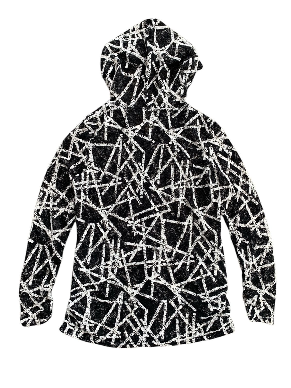 Japanese Brand Qianrisnei Crazy Open Grunge Zip Hoodie Stylish Size M / US 6-8 / IT 42-44 - 8 Thumbnail