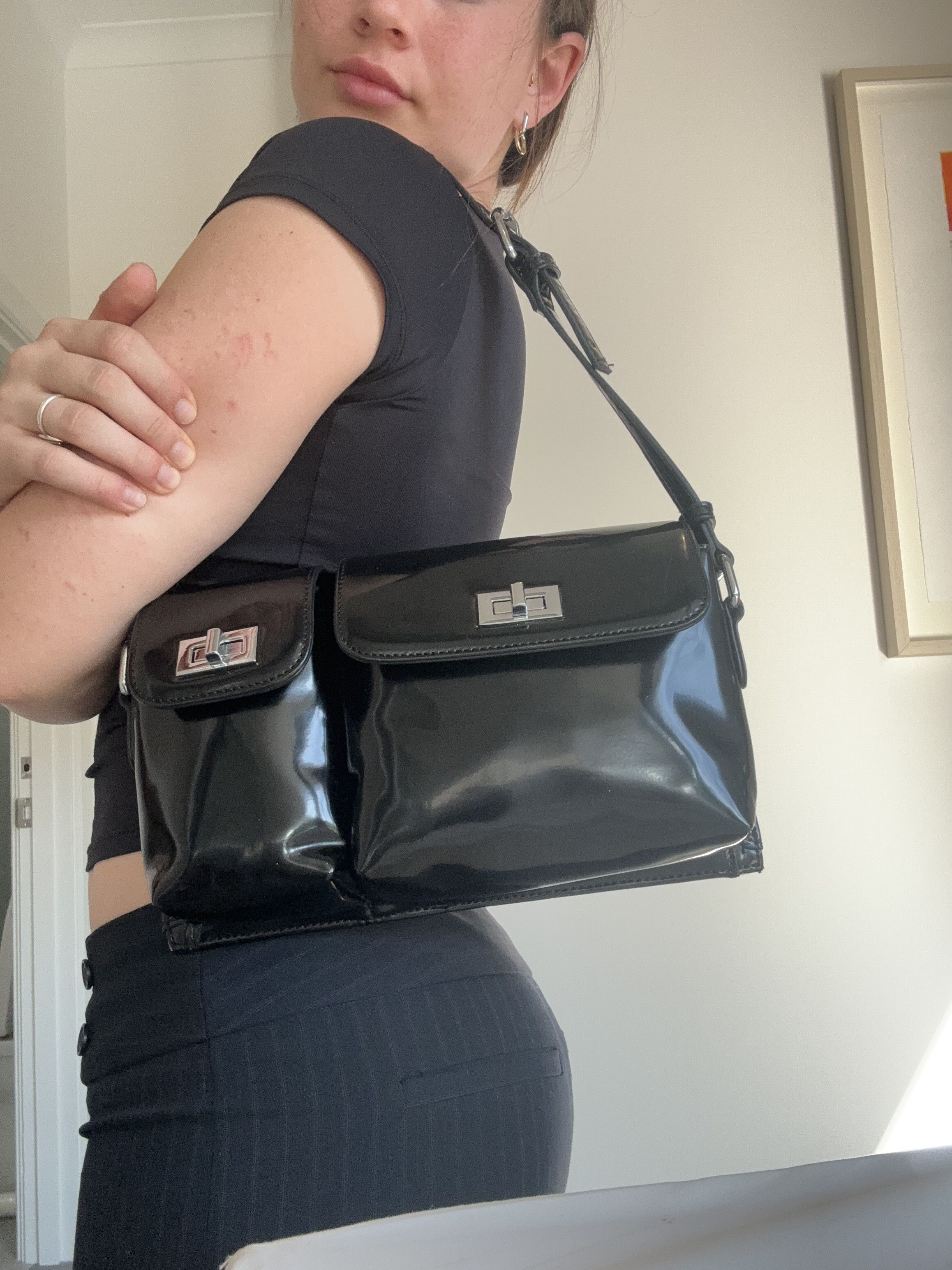 By Far Black billy bag look alike. Size ONE SIZE - 3 Thumbnail