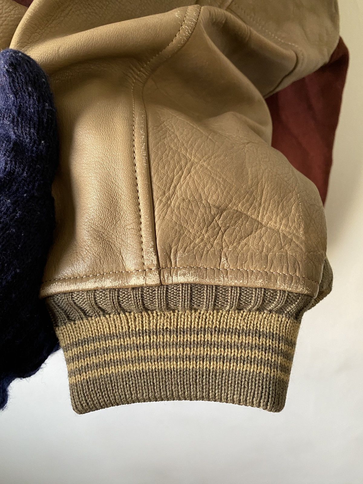 Vintage Vintage Mens Bigi Wool Leather Varsity Jacket Size US M / EU 48-50 / 2 - 7 Thumbnail