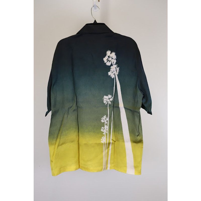 Jil Sander o1rshd1 Camicia Degrade, Palm Tree Fluid Viscose Shirt Size US S / EU 44-46 / 1 - 10 Thumbnail