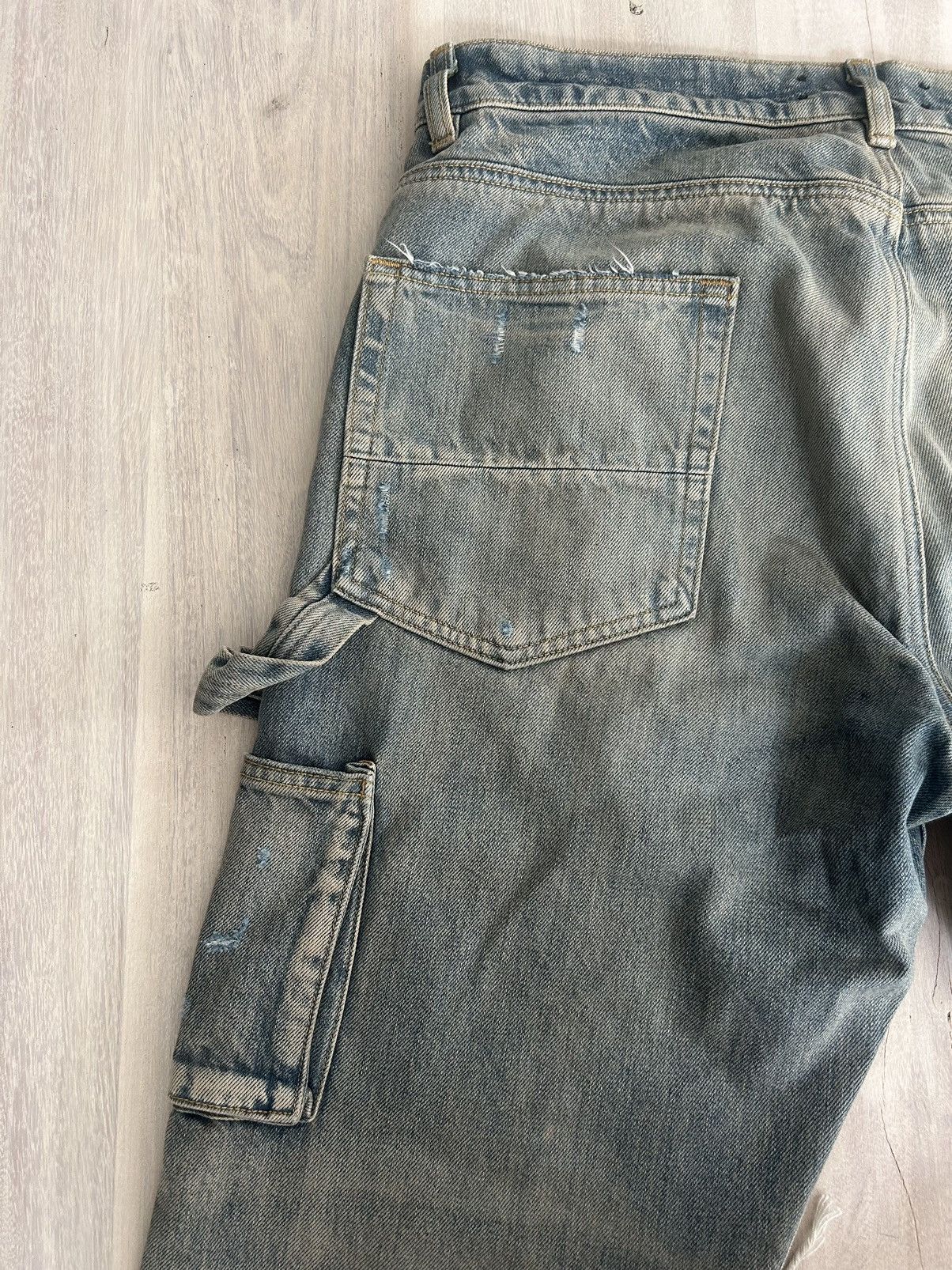 Amiri AMIRI Clay Indigo Plaid Carpenter Jeans SIZE 34 Size US 34 / EU 50 - 12 Thumbnail