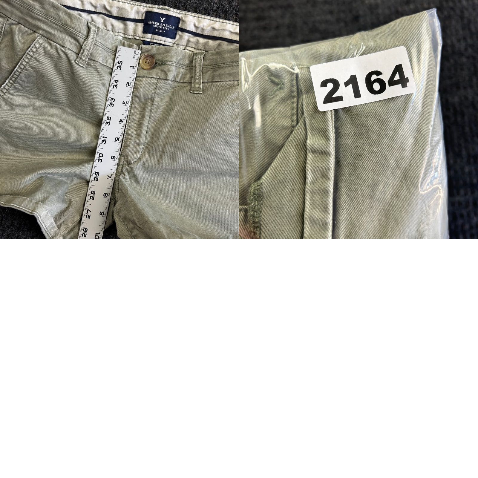 American Eagle Outfitters VINTAGE American Eagle Outfitters Chino Shorts 8 Green Low Rise 5-Pocket Design Zip Button Logo Casual Women US Retro Size 30" / US 8 / IT 44 - 8 Thumbnail