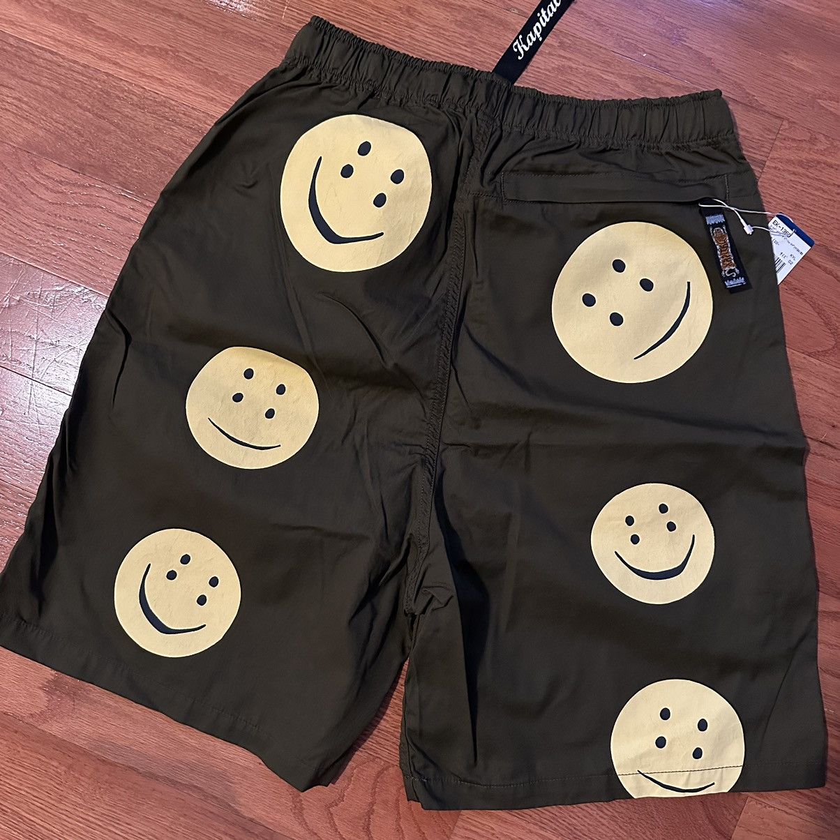Kapital Kapital Combed Burberry Easy Shorts (Rainbowy) Khaki Size US 32 / EU 48 - 1 Thumbnail