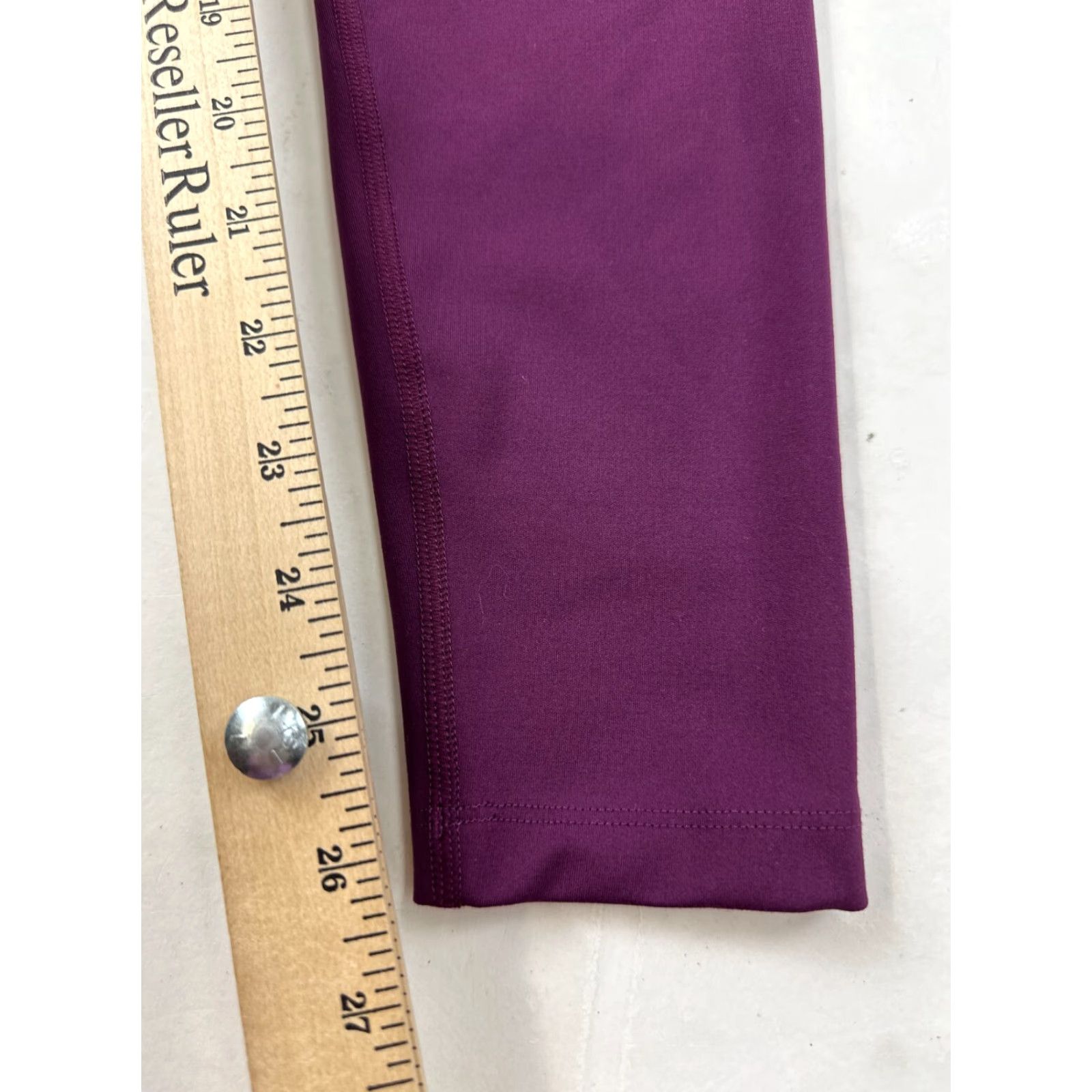 Girlfriend Collective VINTAGE? No. Actually: Girlfriend Collective Leggings Womens Small Purple High Waist Stretch Skinny Leg Size 28" / US 6 / IT 42 - 5 Thumbnail
