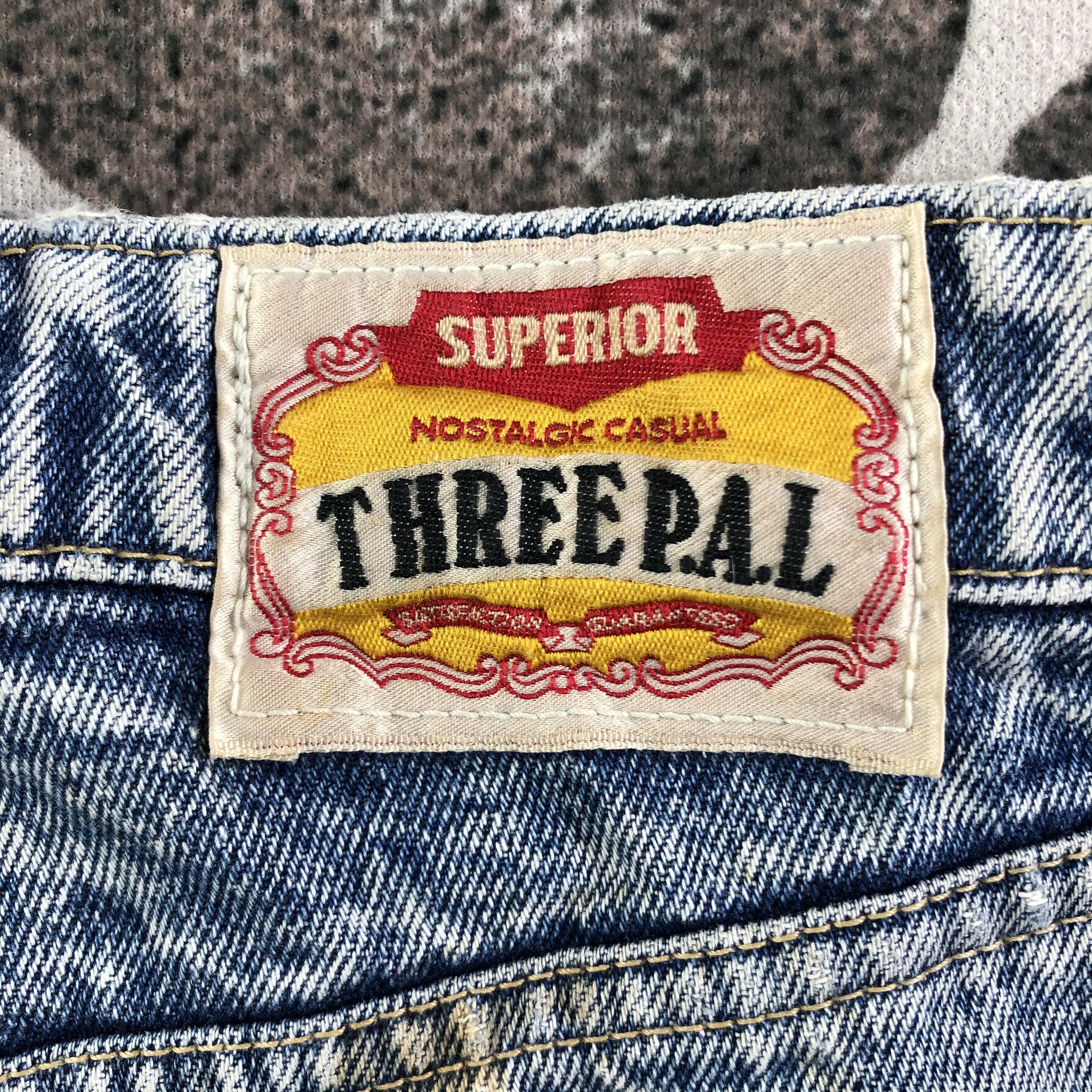 Japanese Brand Vintage Three Pal Jeans Stone Wash Denim KJ1971 Size US 29 - 5 Thumbnail