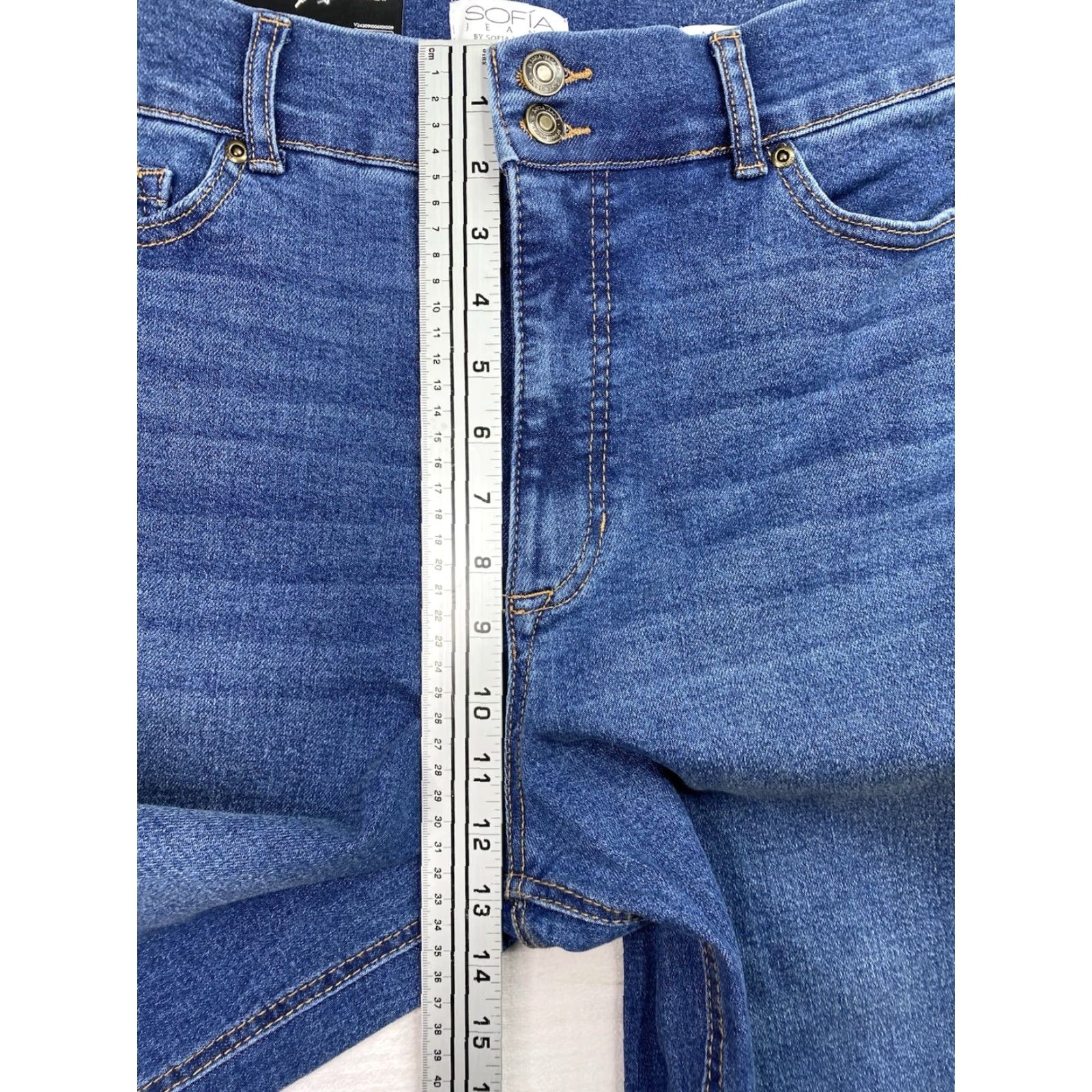 Vintage Sofia Vergara Sofia Jeans 16 Margot Wide-Leg High Rise Waist Distressed NWT Jeans Womens Size 38" / US 16 / IT 52 - 7 Thumbnail