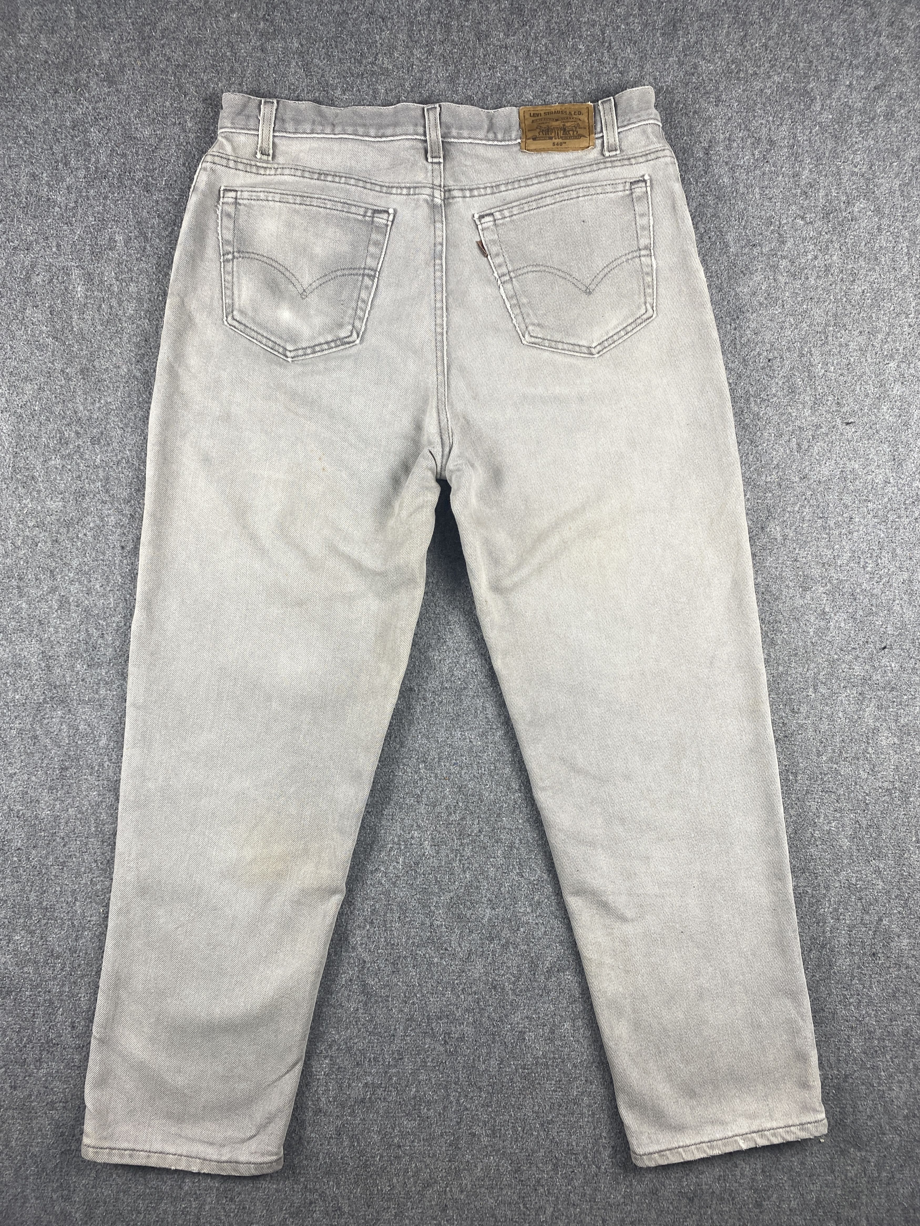 Levi's Vintage 90s Levis 540 Flex Orange Tab Jeans S0013 Size US 35 - 3 Thumbnail