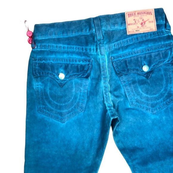 VINTAGE True Religion Jeans Size 33 RICKY Dyed RARE