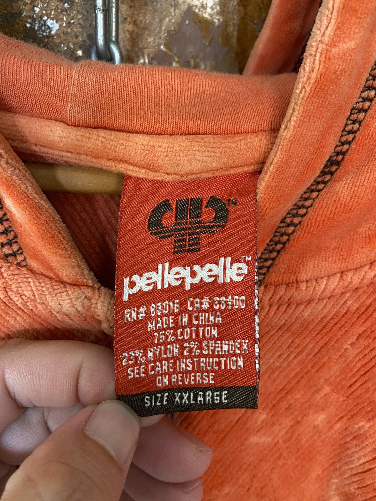 Pelle Pelle Pelle Pelle contra Stitch velvet color block hoodie Size US XXL / EU 58 / 5 - 15 Thumbnail