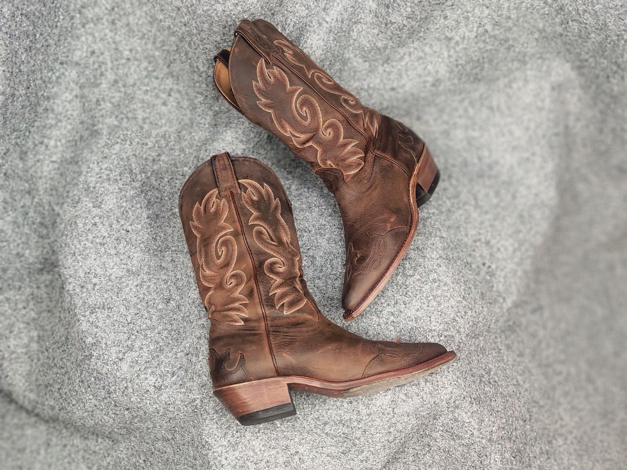Boulet Vintage Boulet Canada Made Brown Western Cowboy W Boots Size US 7.5 / IT 37.5 - 20 Thumbnail