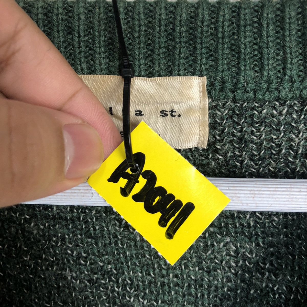 Homespun Knitwear Villa St made in japan vintage Green Knitwear #A2041 Size US XL / EU 56 / 4 - 9 Thumbnail