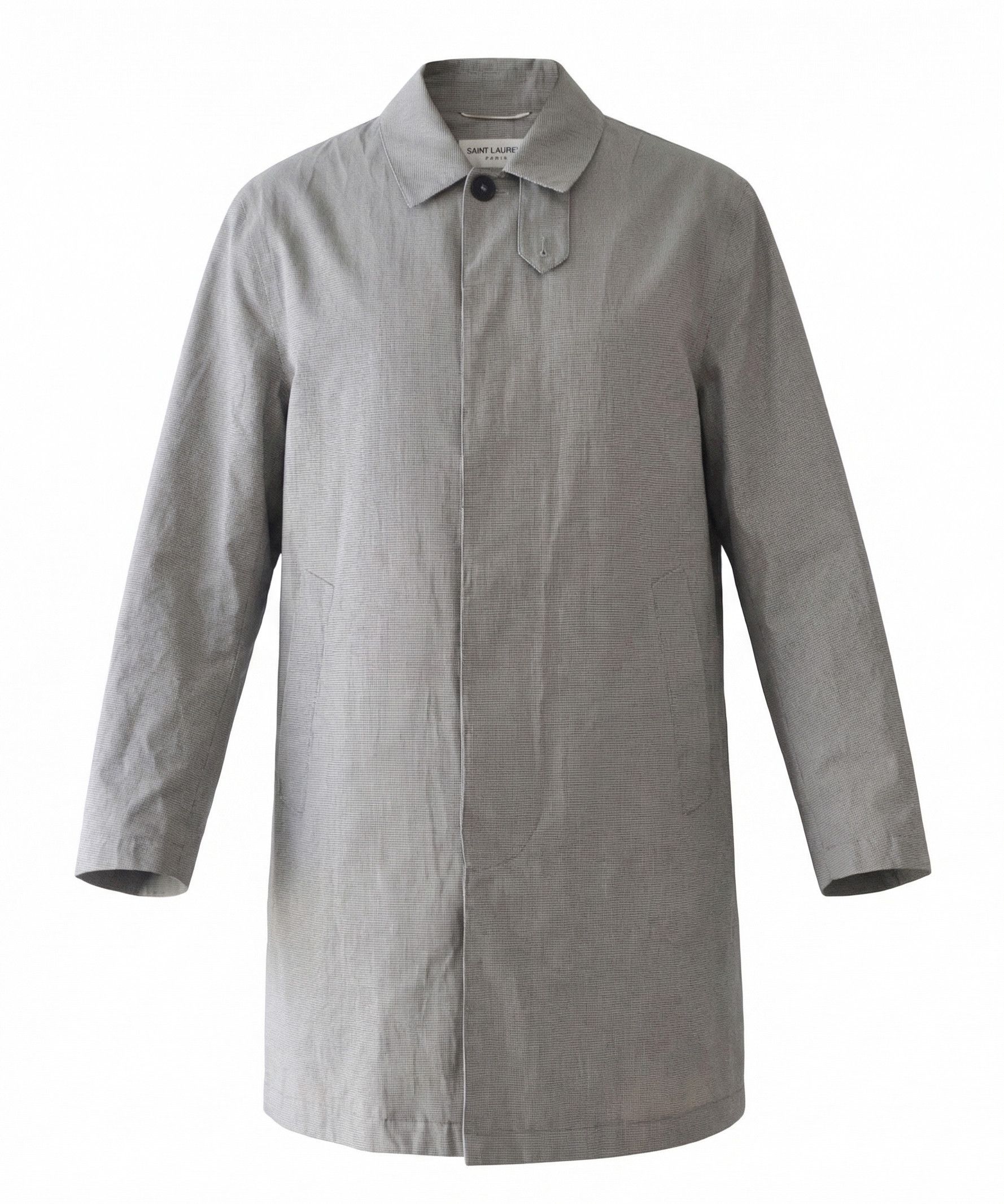 Saint Laurent Paris SAINT LAURENT Trench Jacket Black White Houndstooth Sz 52 Size US L / EU 52-54 / 3 - 1 Thumbnail