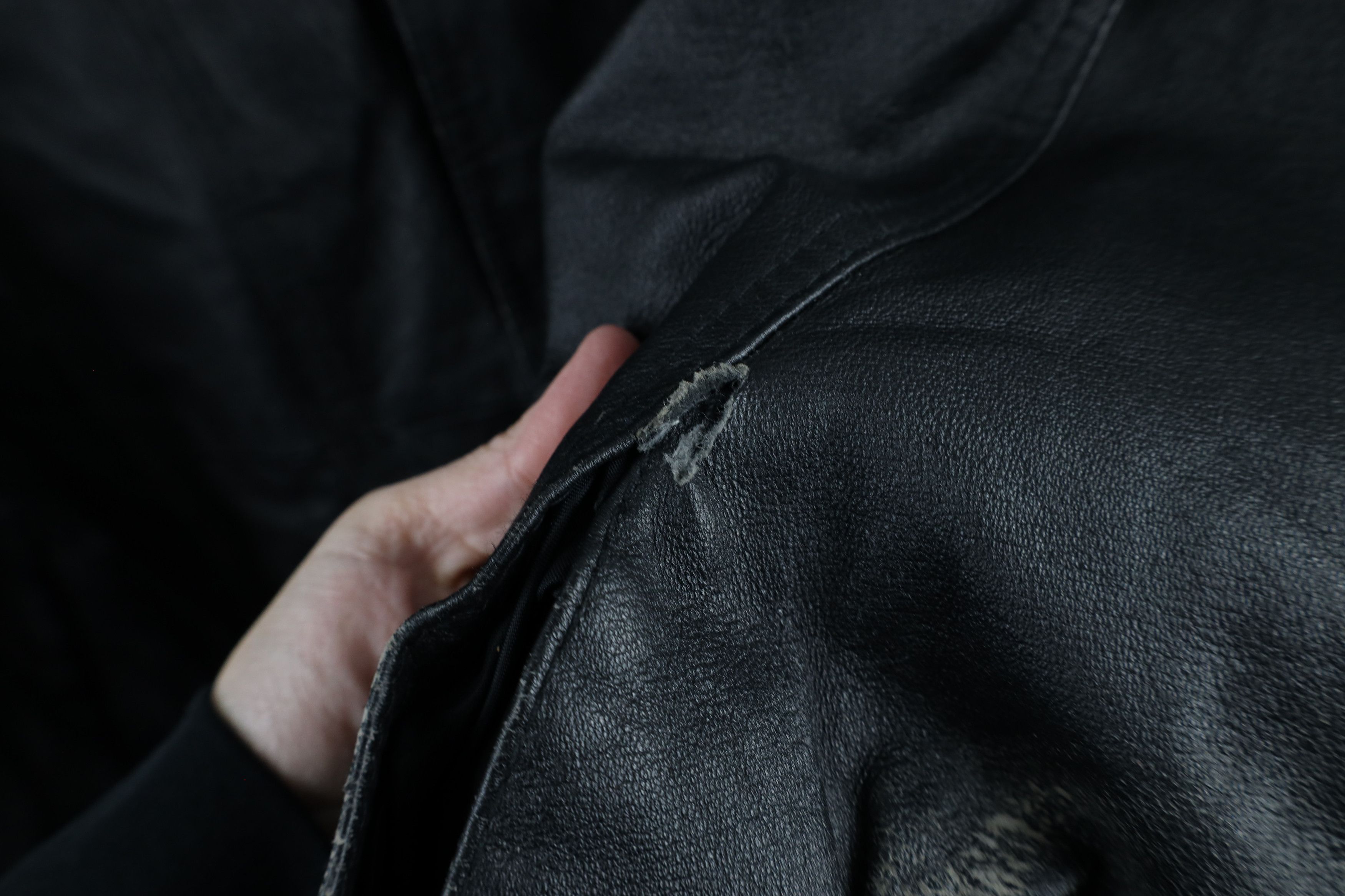 Vintage Vintage 90s Streetwear Full Zip Leather Chore Barn Jacket Size US XXL / EU 58 / 5 - 5 Thumbnail