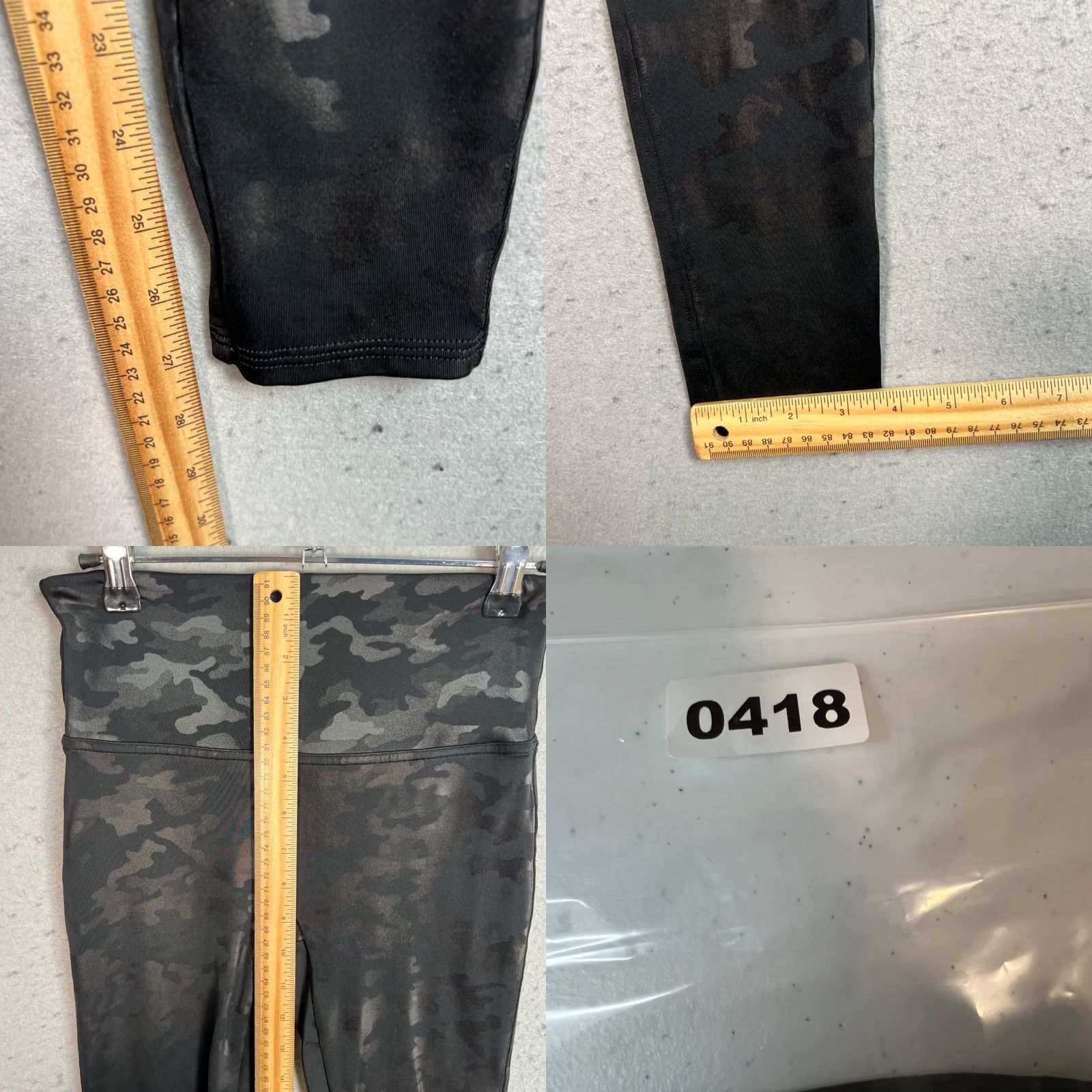 Spanx Spanx Leggings Womens Size M High-Waisted Black Camo Nylon Inseam 28in Camouflage 8/10 Vintage/Used Womens Size 32" / US 10 / IT 46 - 8 Thumbnail