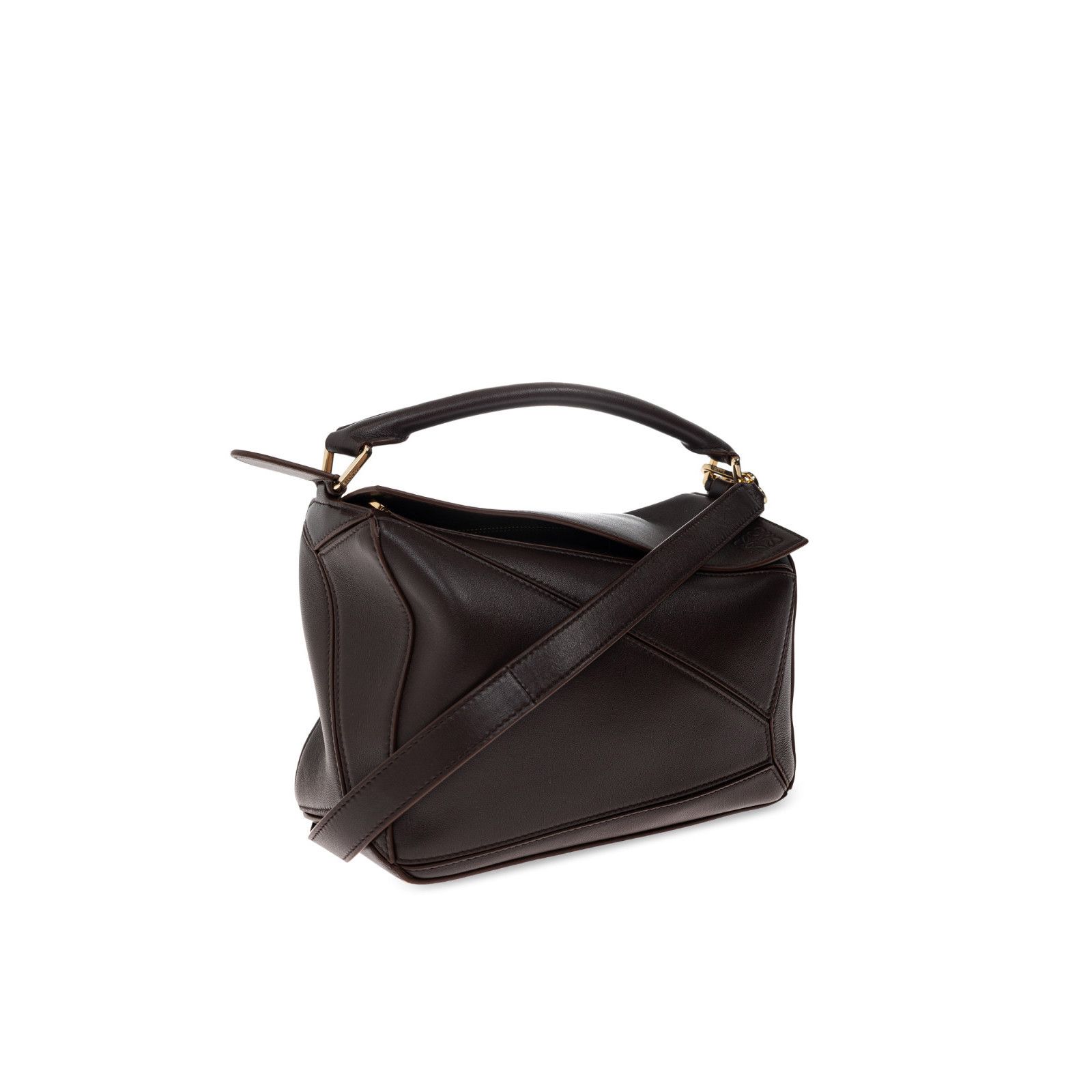 Loewe LOEWE Puzzle Small Featherlight $4800 Dark Chestnut Shoulder Size ONE SIZE - 3 Thumbnail