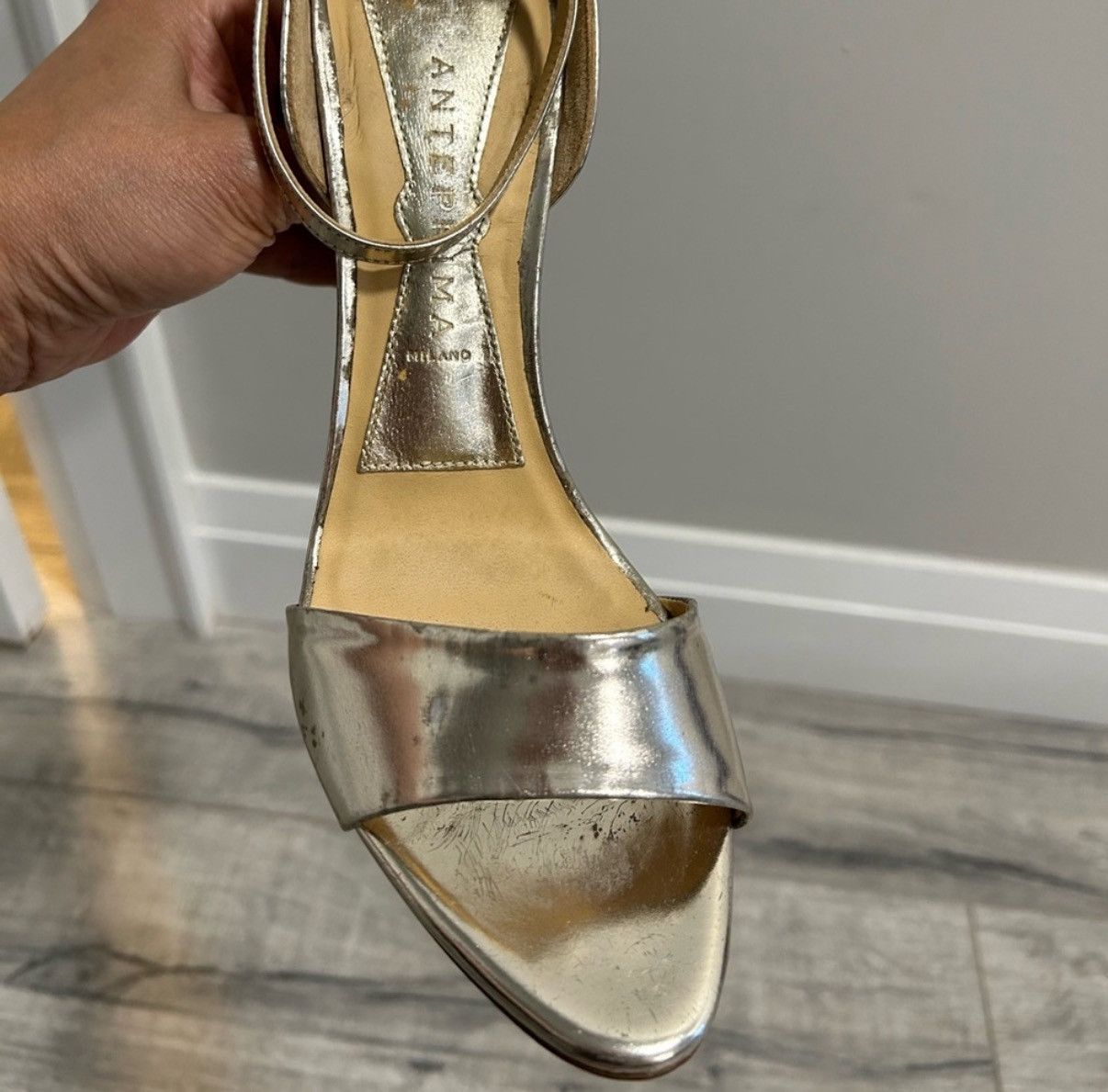 ANTEPRIMA New Anteprima Silver High Heels Size US 8 / IT 38 - 3 Thumbnail