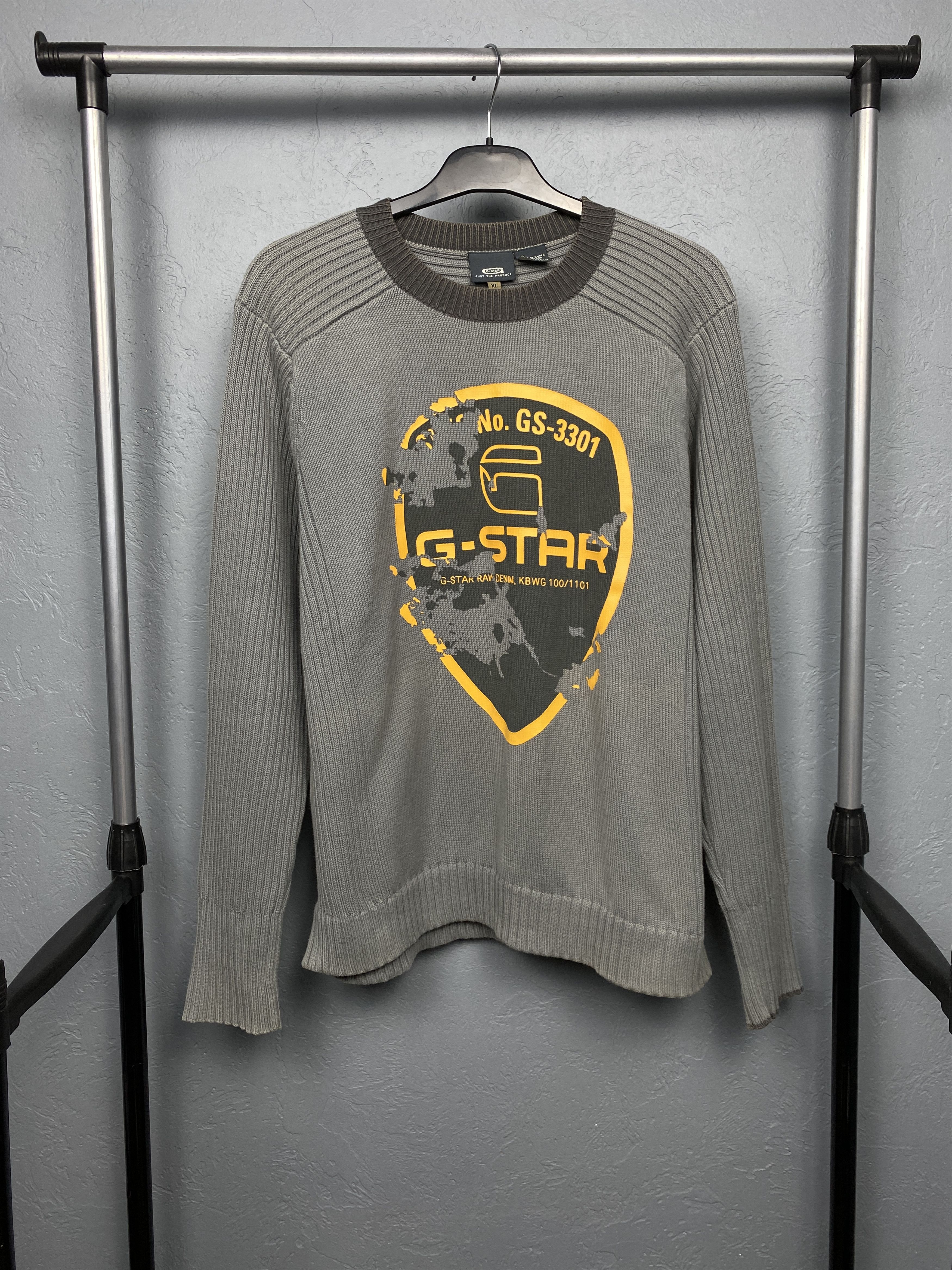 G-Star G Star Raw 90s Vintage Mens Knit Crew Neck Sweater Size US XL / EU 56 / 4 - 1 Thumbnail