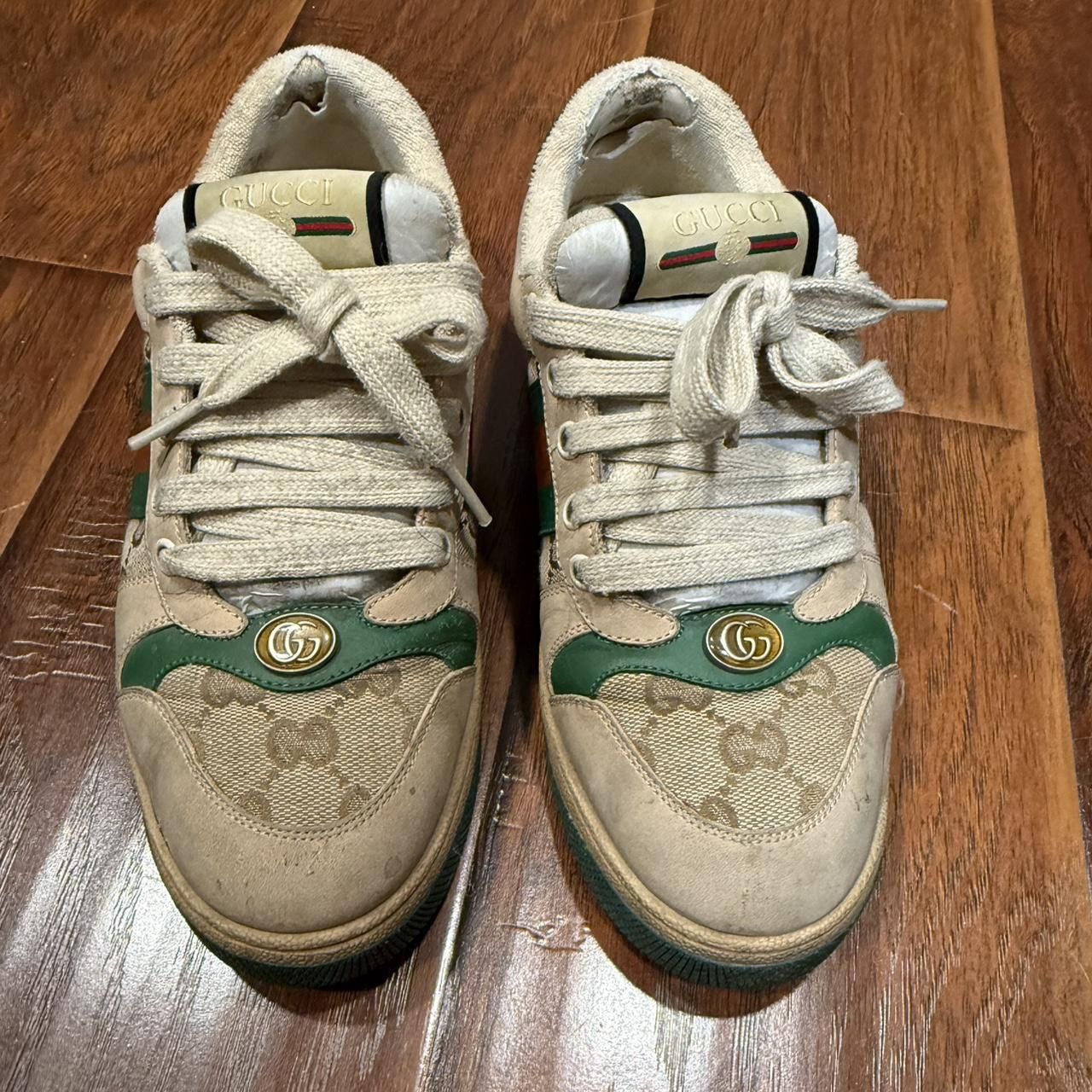 Gucci Gucci Screener GG Distressed Lace Up Sneakers Size US 7 / EU 40 - 3 Thumbnail