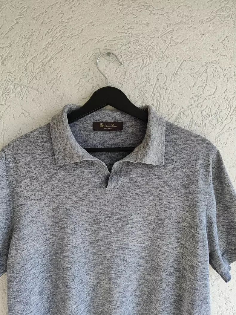 Loro Piana LORO PIANA Buttonless polo shirt Size M / US 6-8 / IT 42-44 - 2 Thumbnail