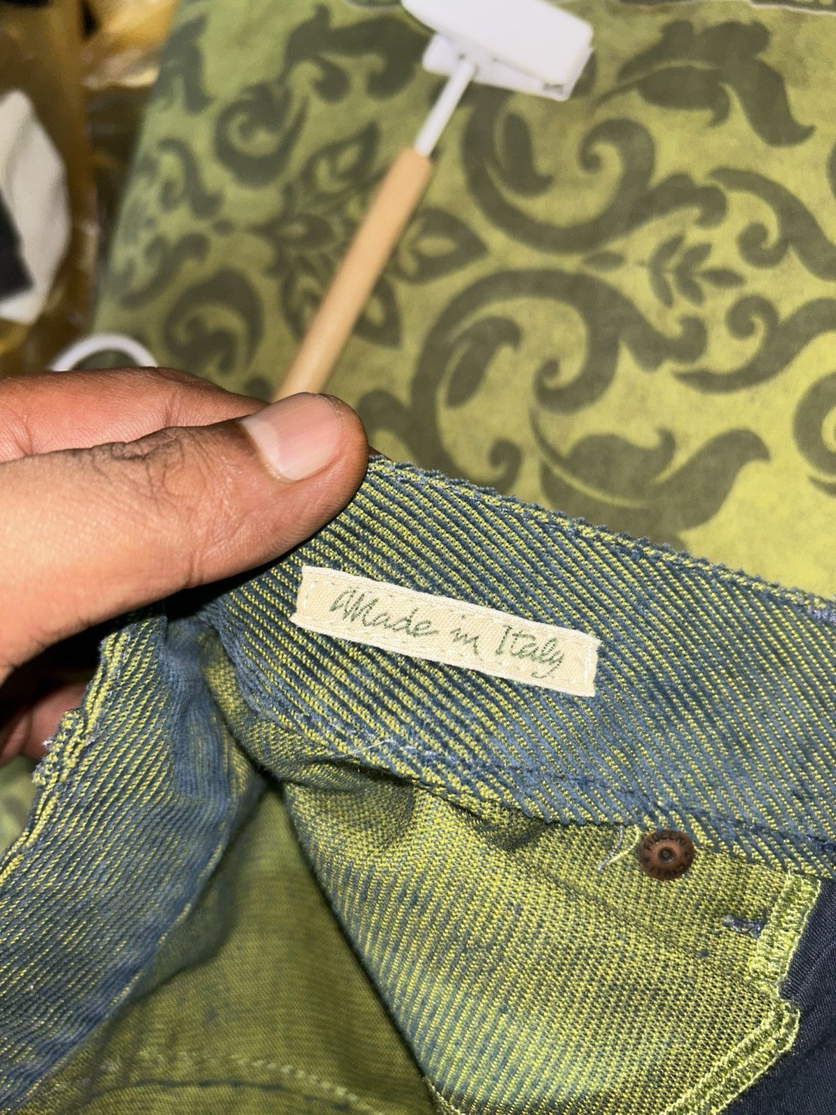 Jean Paul Gaultier JPG Jeans by Gaultier Two Tone Corduroy Ribbed Bootcut Size US 30 / EU 46 - 8 Thumbnail