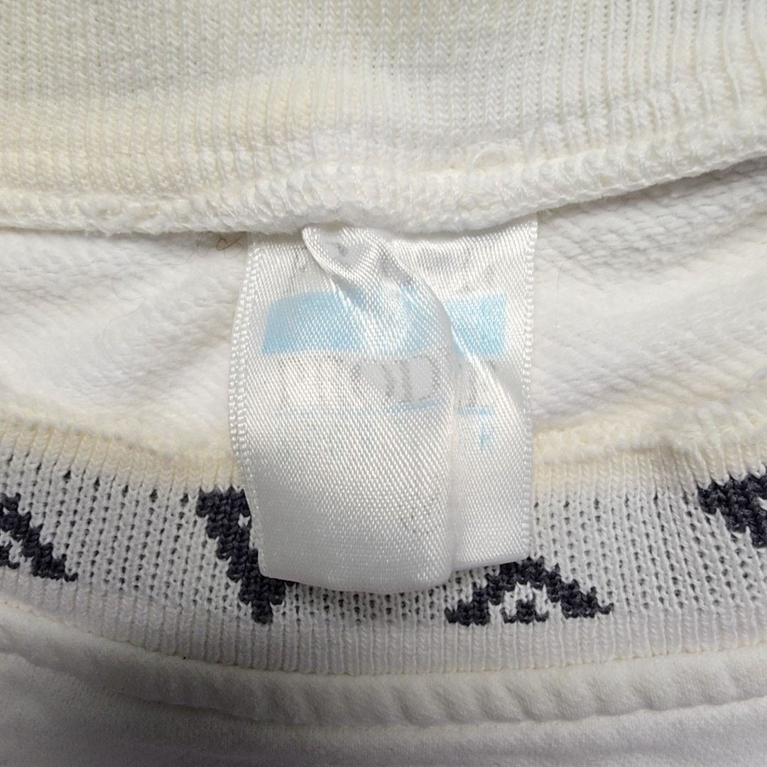 Vintage Vintage Geometric Graphic Sweatshirt White L Crewneck 90s Size M / US 6-8 / IT 42-44 - 12 Thumbnail