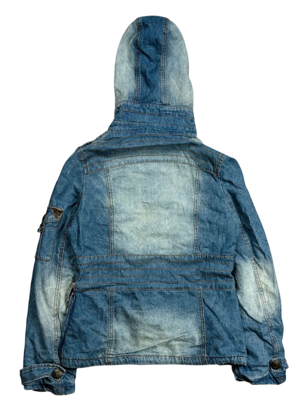 GOA 2000s Garula - Apocalypse Fireman Clasp Denim Hooded Jacket Size US M / EU 48-50 / 2 - 3 Thumbnail