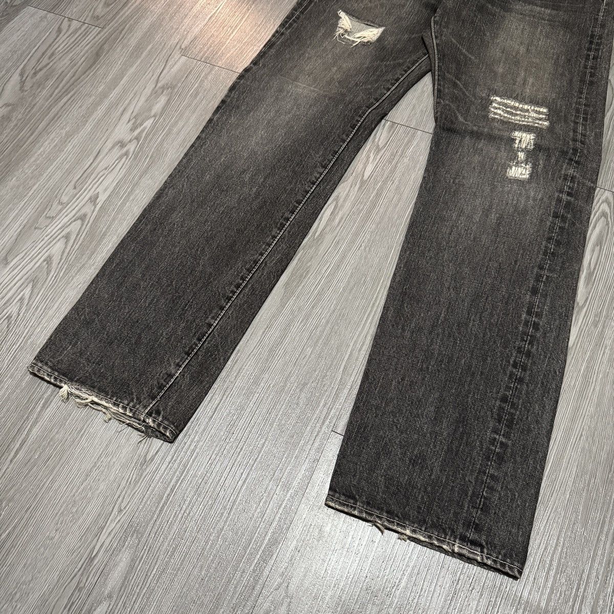 Post Overalls Post Overall Selvedge Ripped Jeans Size US 32 / EU 48 - 2 Thumbnail