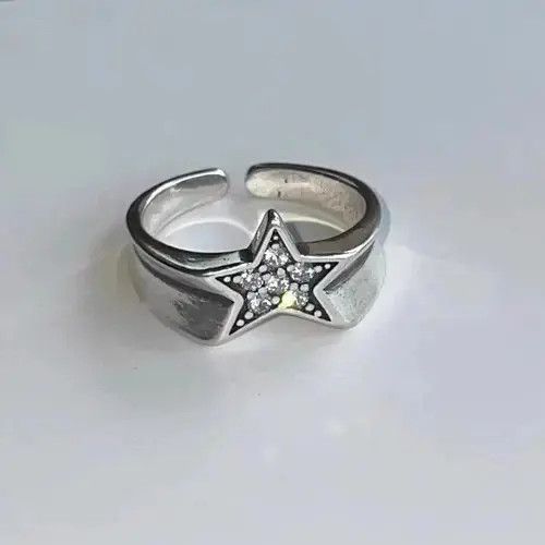 Jewelry Shiny Star Ring Size ONE SIZE - 3 Thumbnail