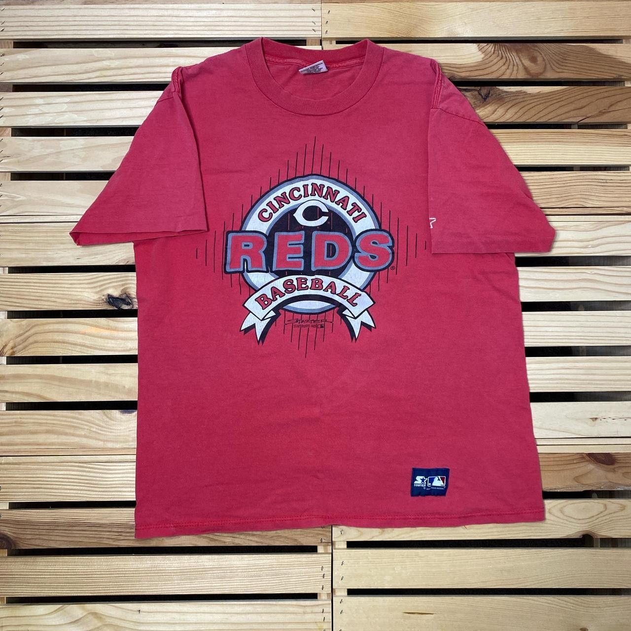 Starter Vintage MLB Cincinnati Reds 1991 Faded Red Tee Size Large Size US L / EU 52-54 / 3 - 1 Thumbnail