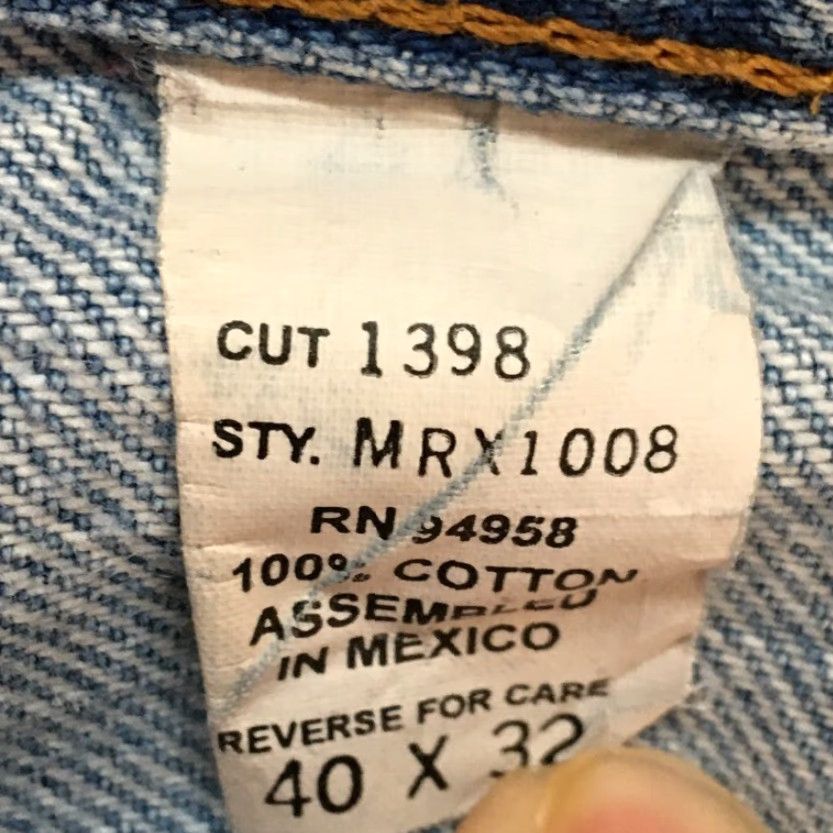 Vintage Kirkland Signature Jeans Blue 40 x 32 Denim 5 Pocket Classic Straight Mens Size US 40 / EU 56 - 8 Thumbnail