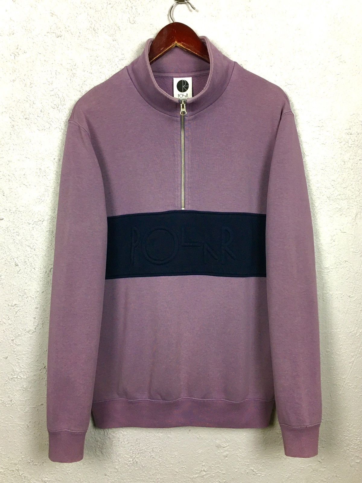 Polar Skate Co. × Vintage quarter zip POLAR SKATE Blocked Half Zip Sweatshirt hoodie Size US L / EU 52-54 / 3 - 1 Thumbnail