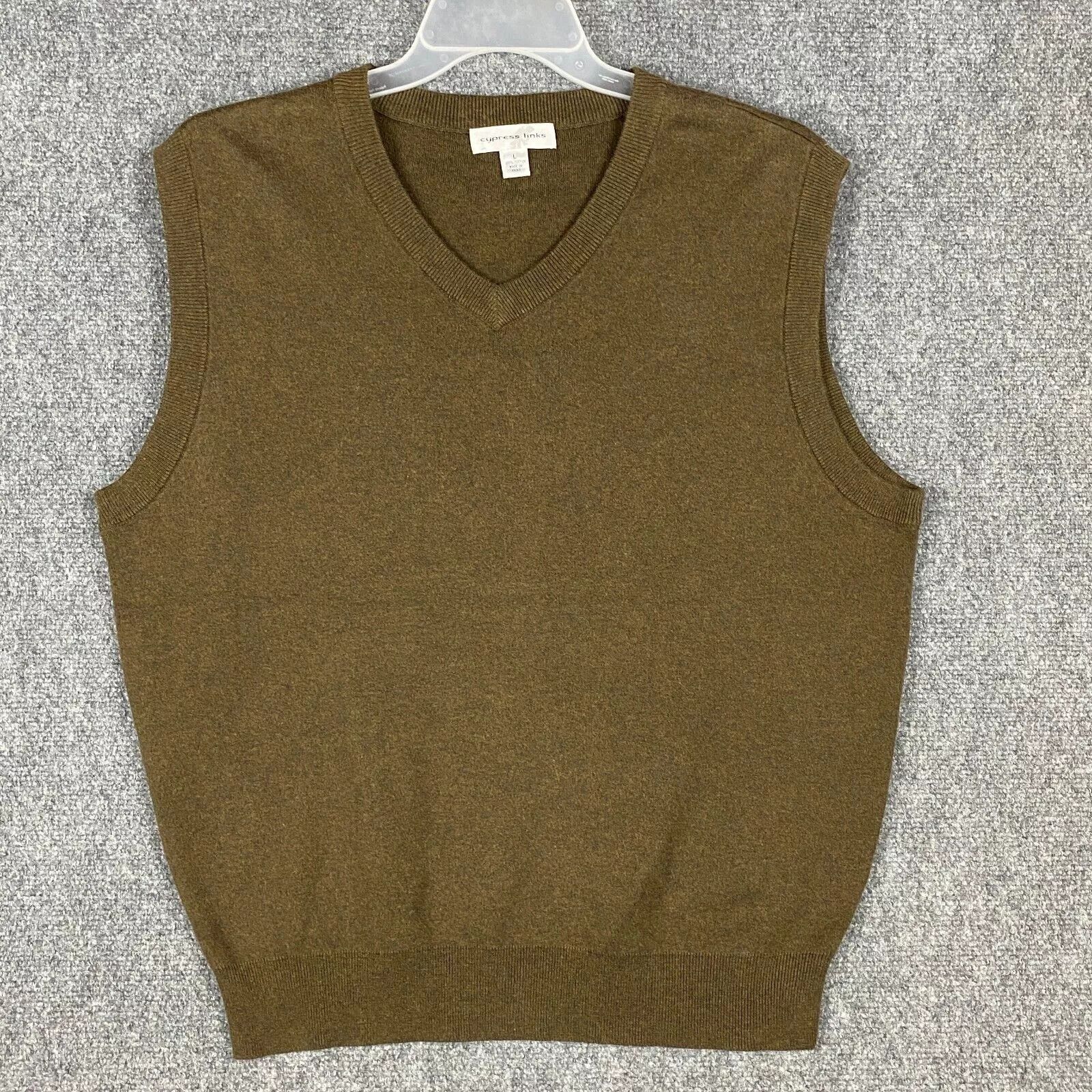 Other Cypress Links Sweater Vest Men's Large V-Neck Cotton L Size US L / EU 52-54 / 3 - 1 Thumbnail