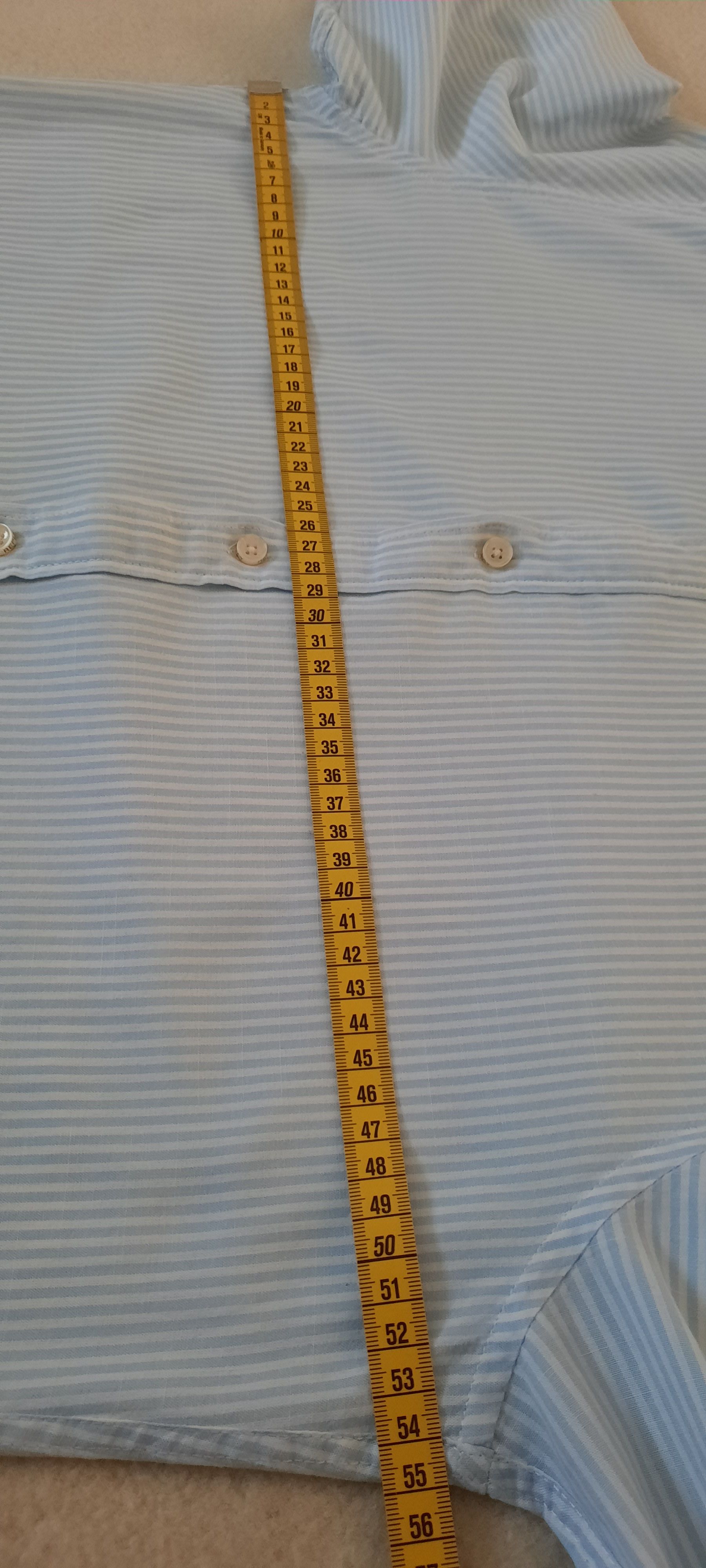 Replay REPLAY Men's Long-Sleeved Shirt, Blue and White Striped, M Size US M / EU 48-50 / 2 - 13 Thumbnail