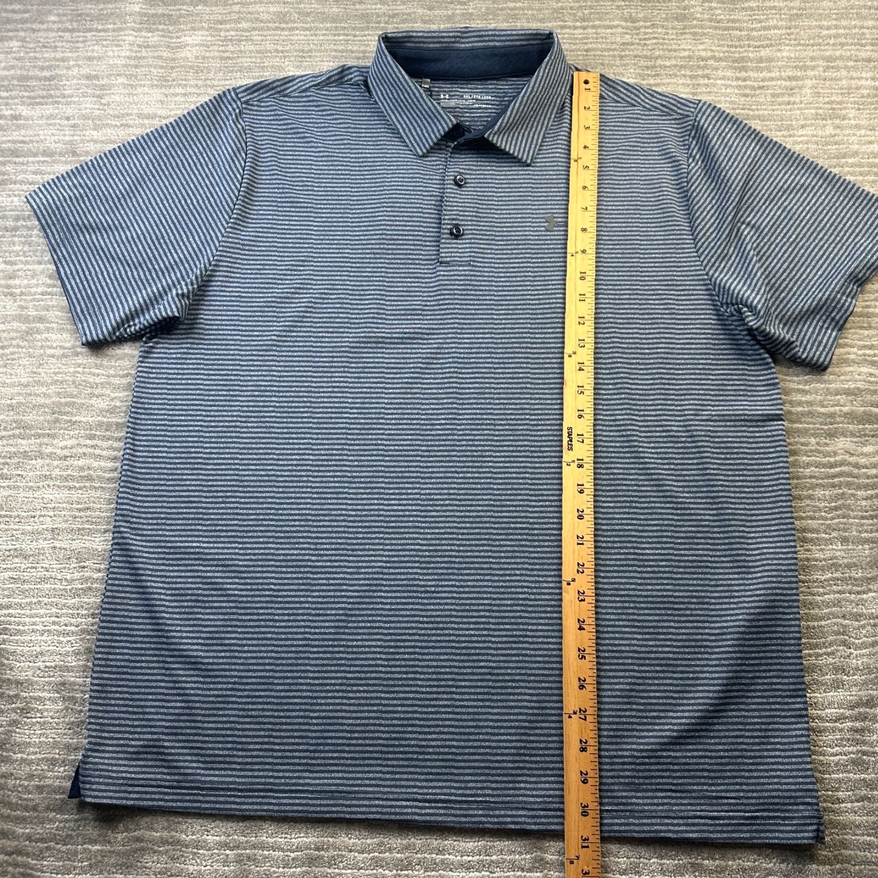 Under Armour Under Armour Polo Shirt Mens 2XL Blue Playoff Golf Stretch Shirt Mens 2XL Blue Logo Embroidered All Seasons Breathable Lightweight Stretch Size US XXL / EU 58 / 5 - 7 Thumbnail