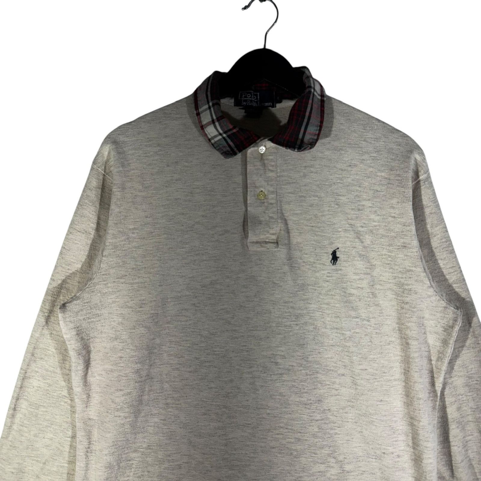 Polo Ralph Lauren Vintage Polo Ralph Lauren Plaid Collar Long Sleeve Polo Size US L / EU 52-54 / 3 - 2 Preview