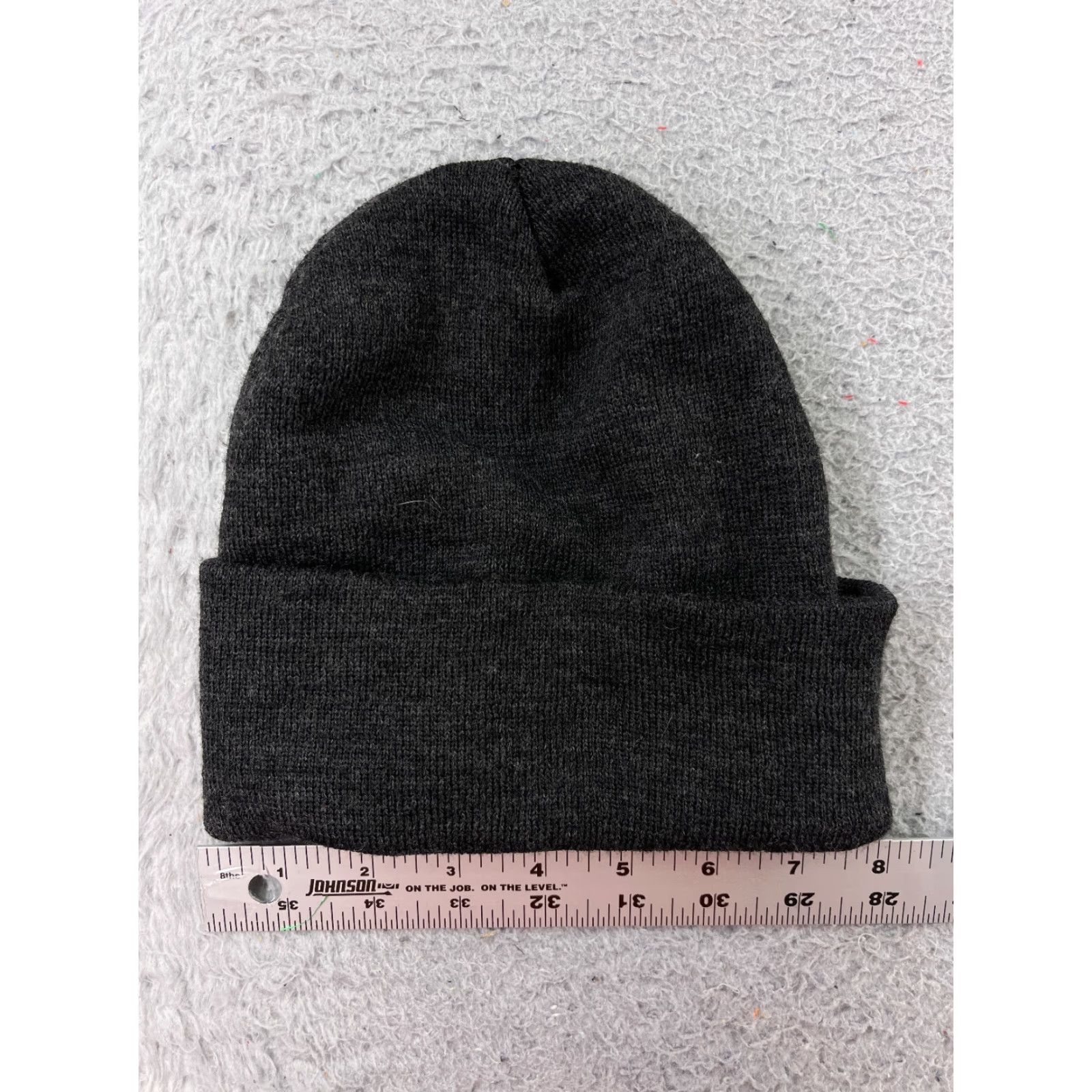 Vintage HI-TECH MACHINE SHOP Beanie Adult One Size Dark Gray Knit Acrylic Ski Hat Mens Size ONE SIZE - 3 Thumbnail
