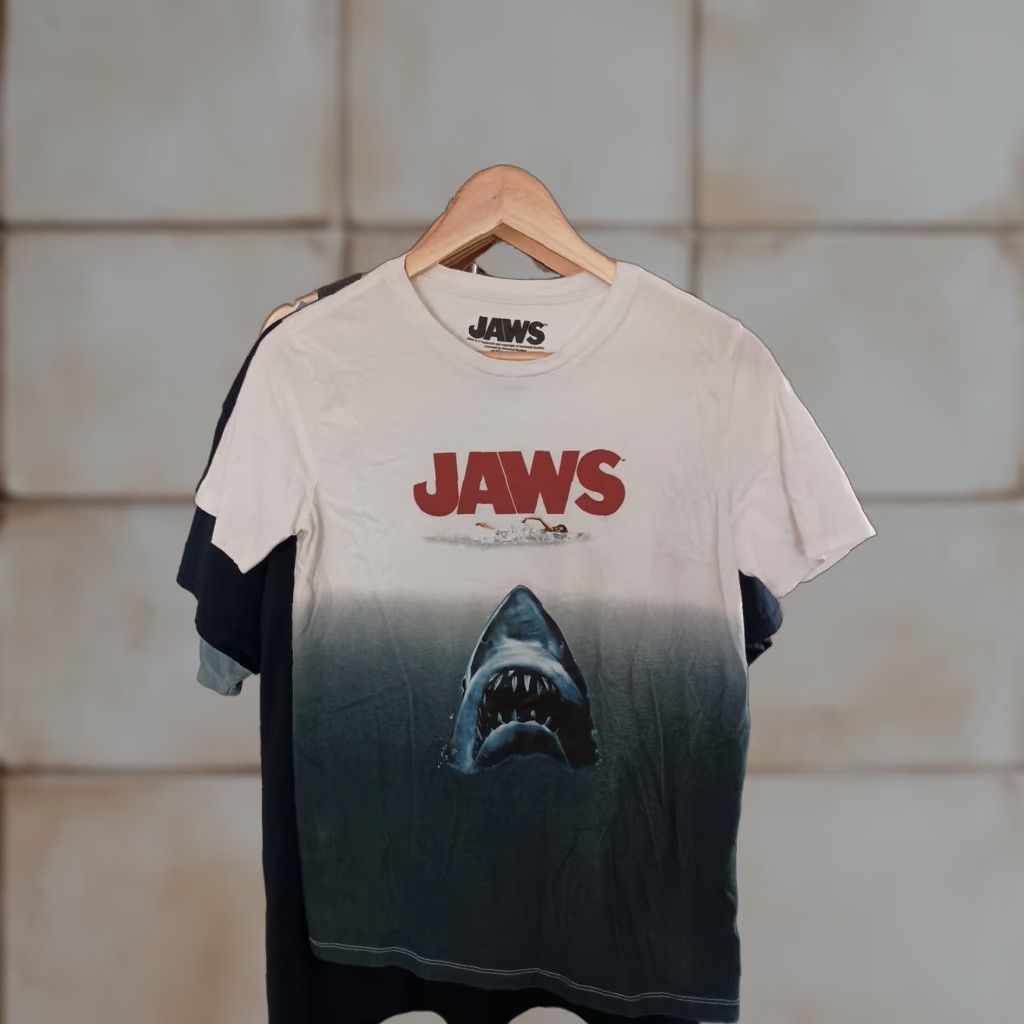 Vintage Jaws T-shirt Women XL Official Licensed White Shirt Size XL / US 12-14 / IT 48-50 - 1 Thumbnail