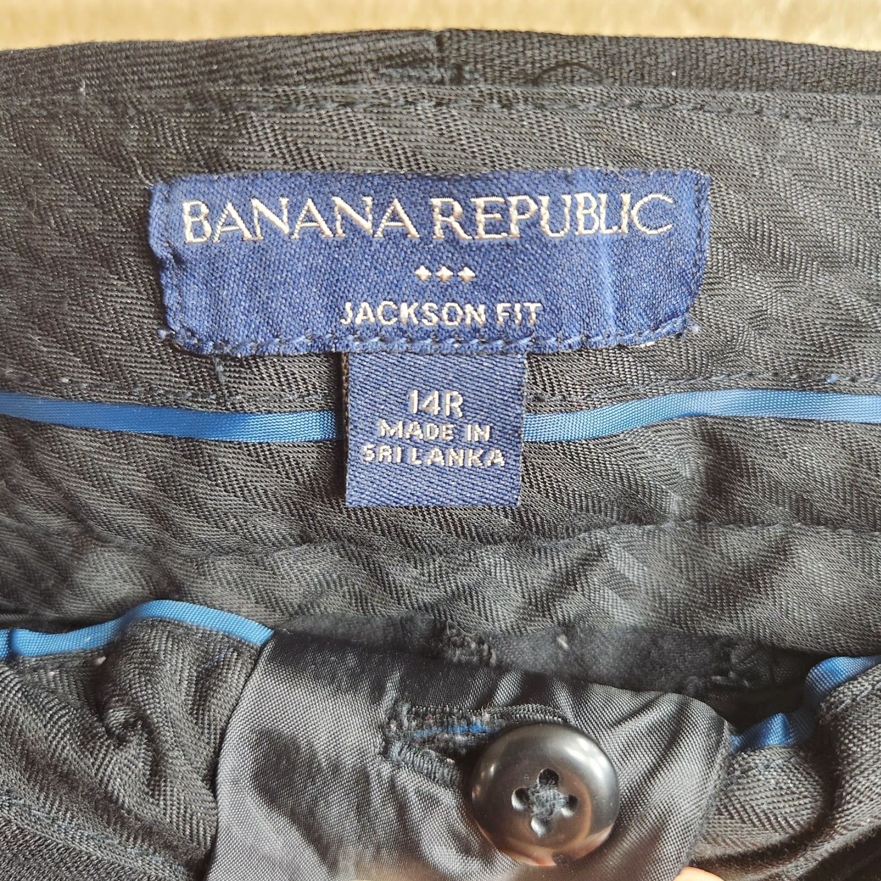 Banana Republic Banana Republic Pants Womens Black Jackson Fit Mid Rise Wide Leg-Size 14 Dress Office Pants Size 36" / US 14 / IT 50 - 5 Thumbnail