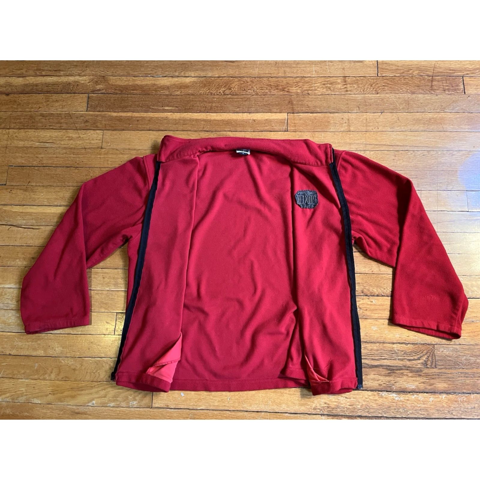 Vintage VINTAGE World Series of Poker Sweatshirt Men's XL Red WSOP Full Zip, Logo Embroidered, Mock Neck, Long Sleeve, Pockets, 1980s-2000s Retro Mens XL Red Size US XL / EU 56 / 4 - 6 Thumbnail